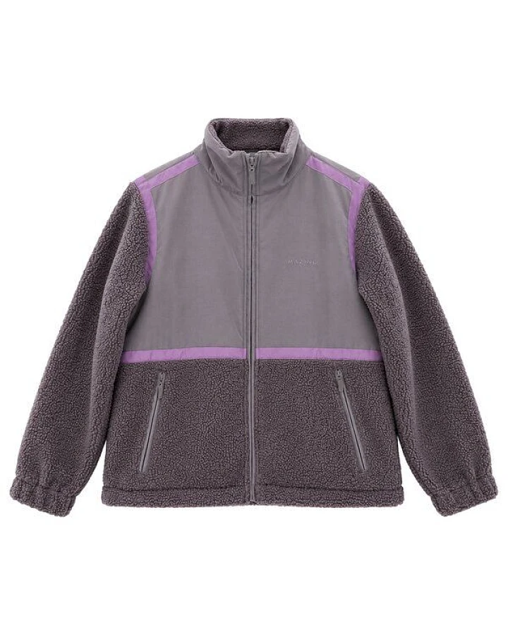 Mazine Material-Mix Zip Jacket
