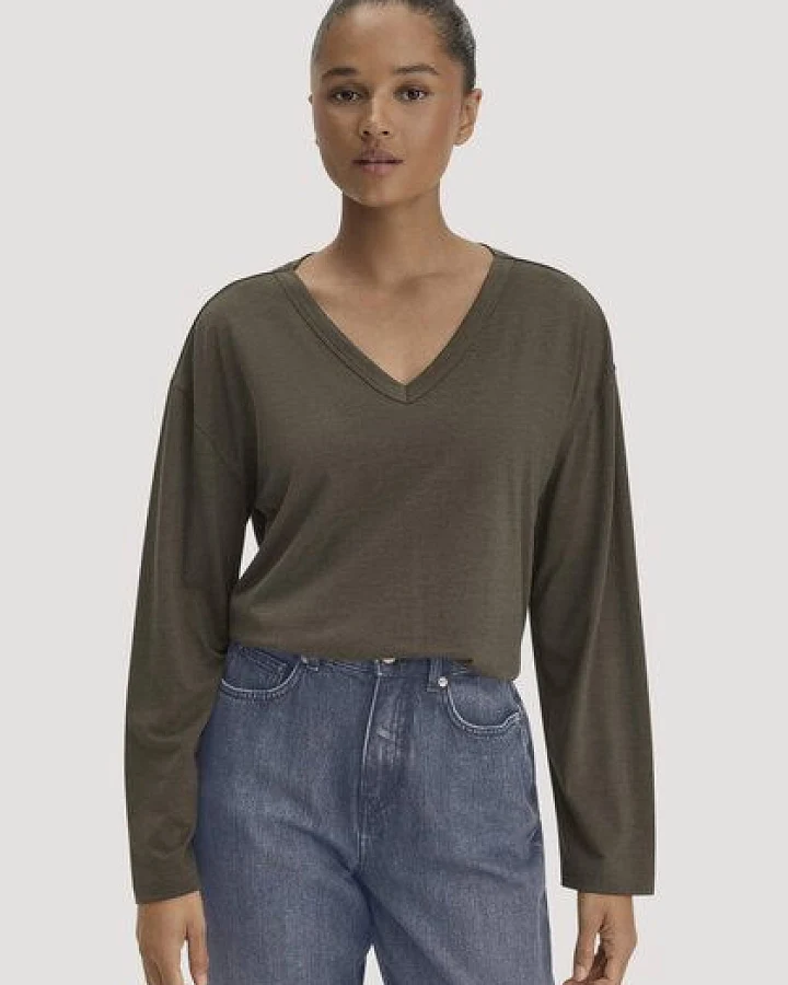 hessnatur Longsleeve Oversize aus TENCEL Lyocell und Bio-Baumwolle
