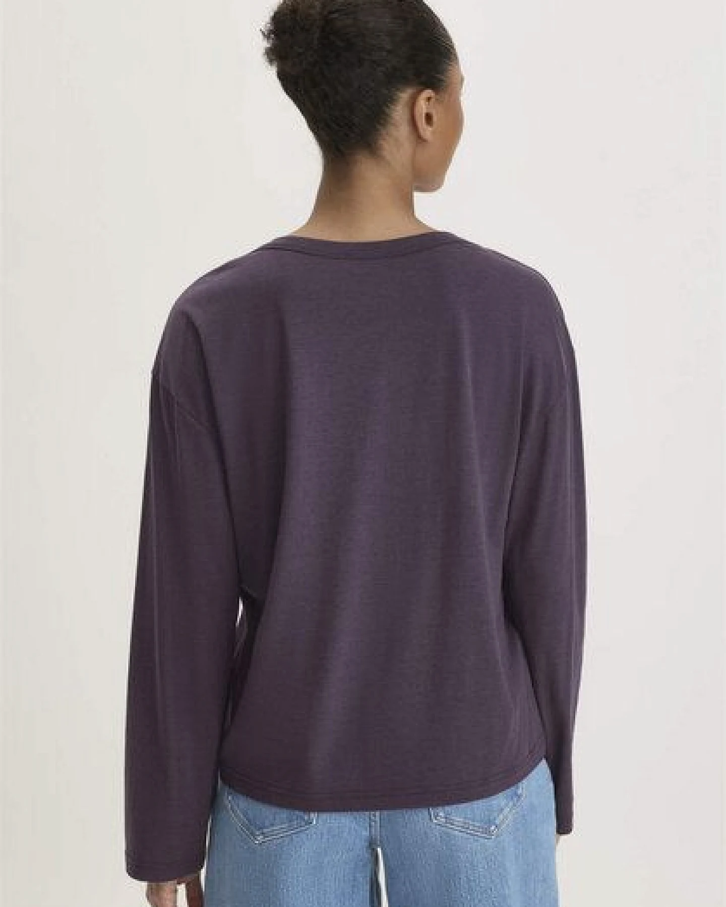hessnatur Longsleeve Oversize aus TENCEL Lyocell und Bio-Baumwolle – Ansicht 2