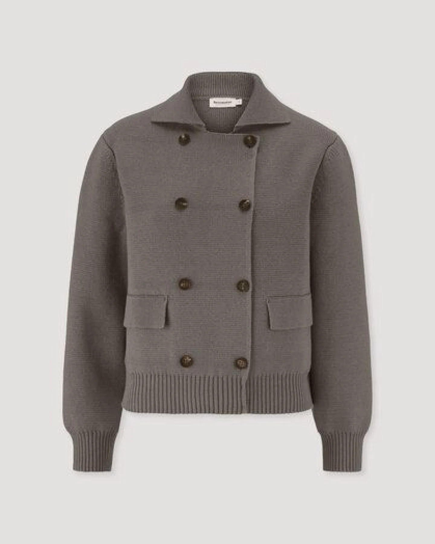 hessnatur Strickjacke Relaxed aus Bio-Baumwolle mit Schurwolle – Ansicht 4
