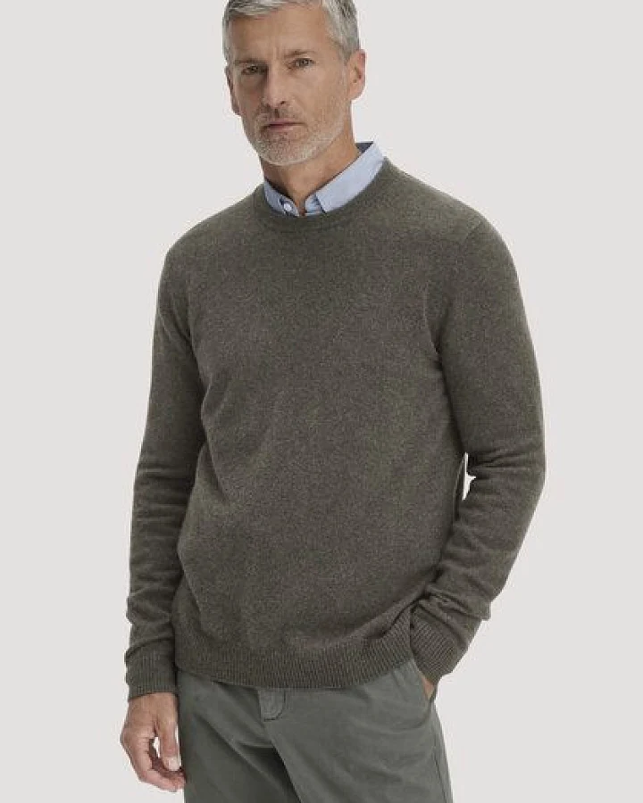 hessnatur Strickpullover Regular aus Cashmere mit Recyclinganteil