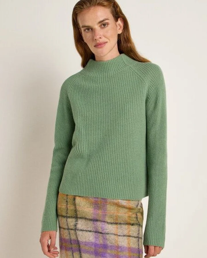LANIUS Grobstrickpullover aus Bio-Merinowolle