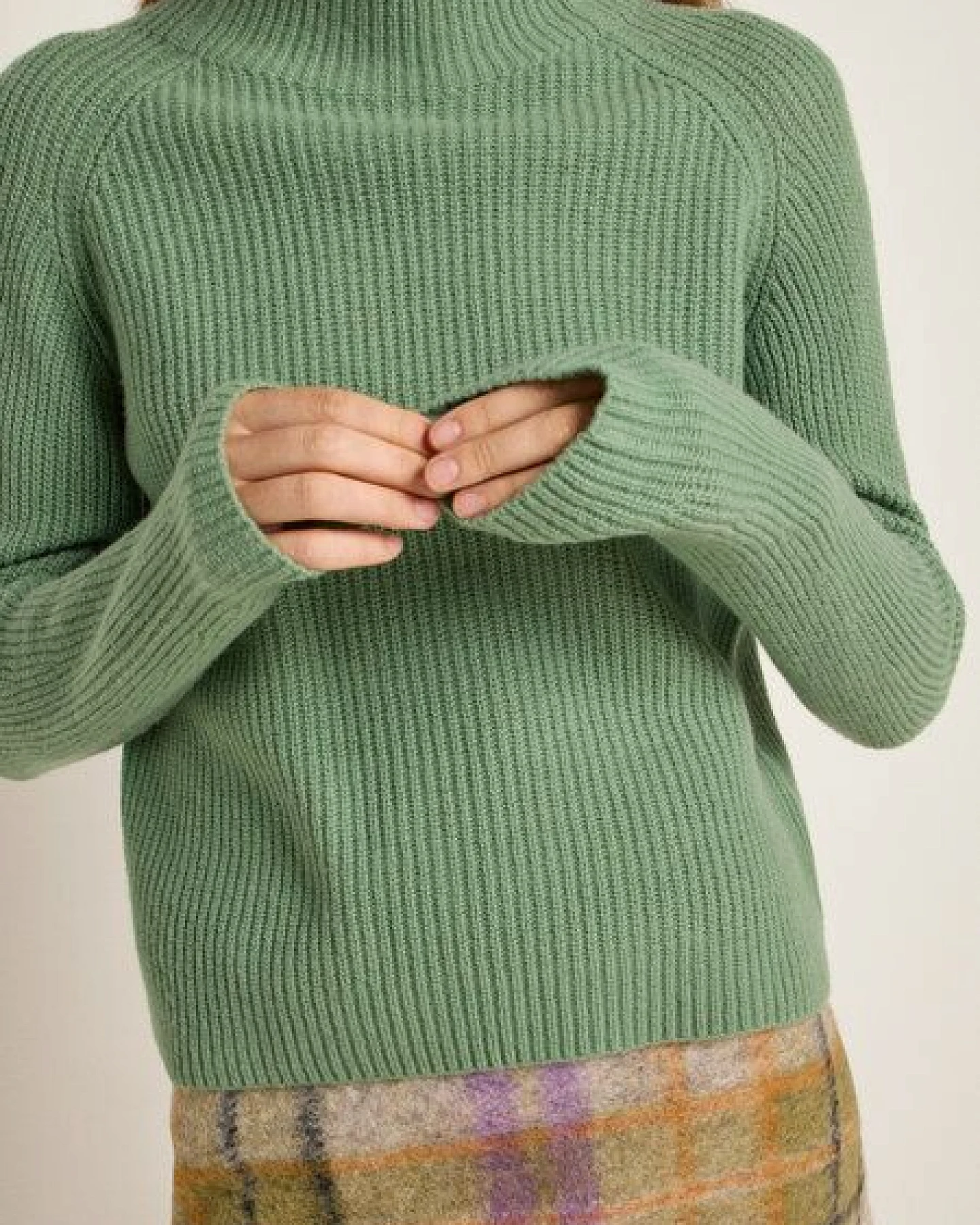 LANIUS Grobstrickpullover aus Bio-Merinowolle – Ansicht 4