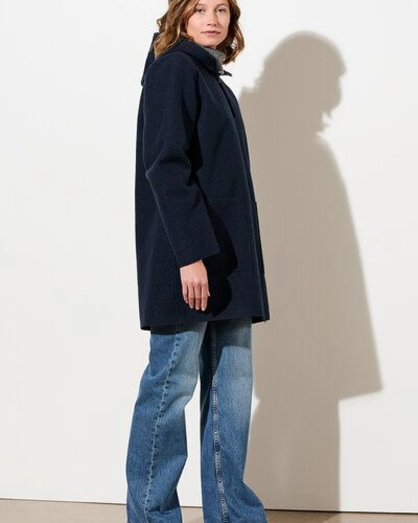 LangerChen Kapuzenjacke aus Walk mit Membran – Ansicht 4
