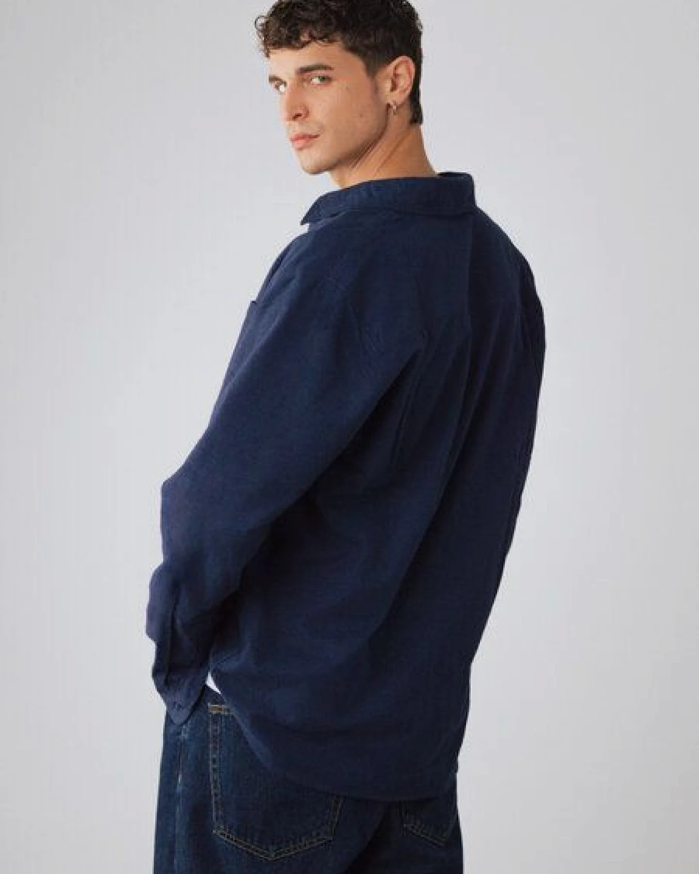 Honest Basics Herren Flanellhemd aus Bio-Baumwolle – Ansicht 4