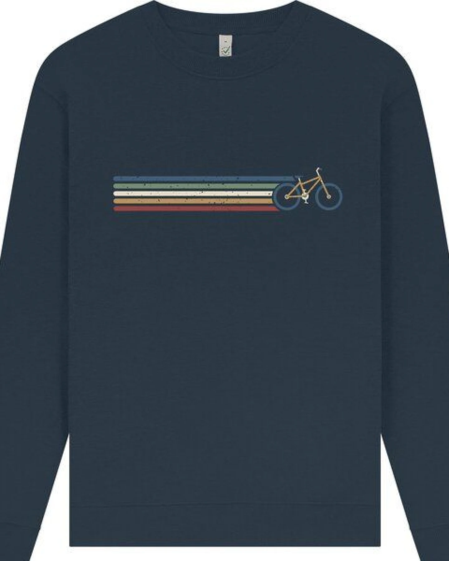 Spreecult Retro Fahrrad - Unisex Sweatshirt - Bio und Fair - Bike – Ansicht 2