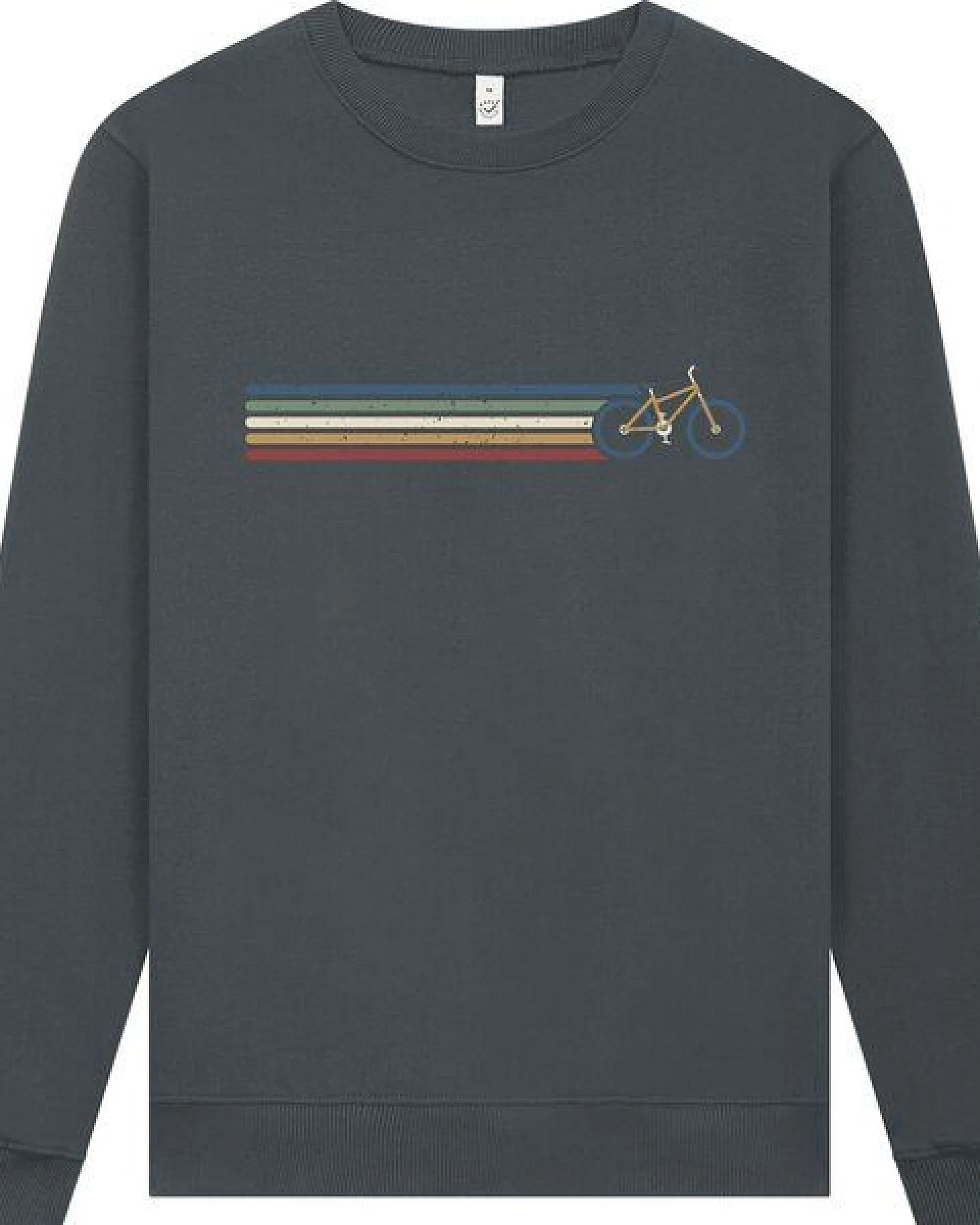 Spreecult Retro Fahrrad - Unisex Sweatshirt - Bio und Fair - Bike – Ansicht 2