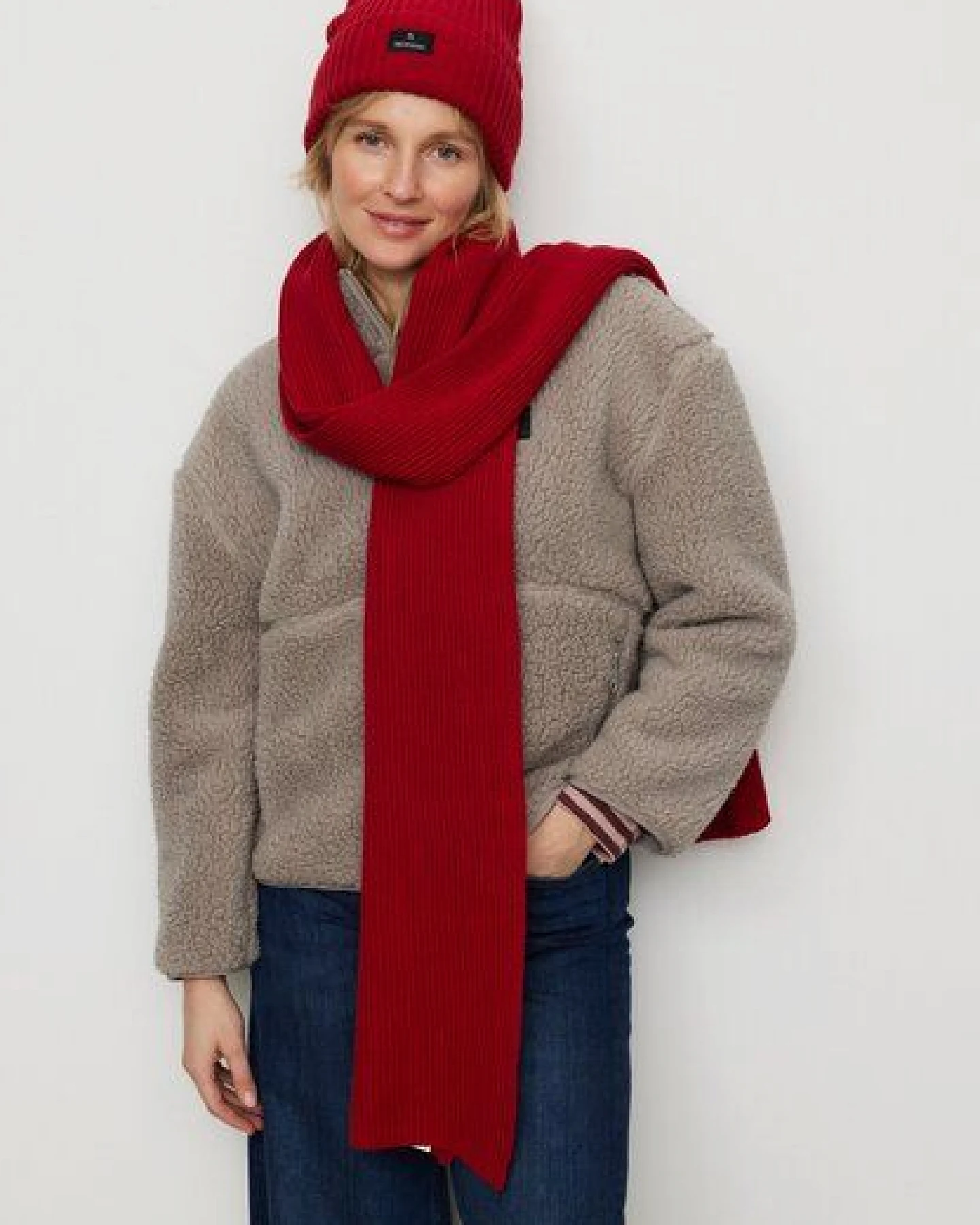 Strickschal aus Baumwolle - HELOCONIA - recolution – Ansicht 2