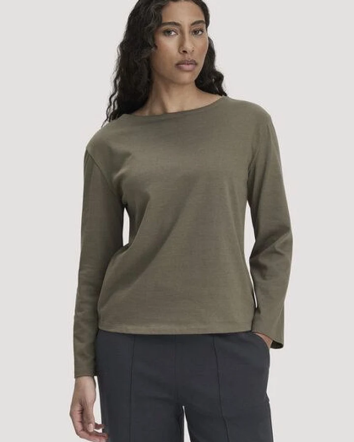 hessnatur Heavy Jersey Longsleeve Relaxed aus reiner Bio-Baumwolle