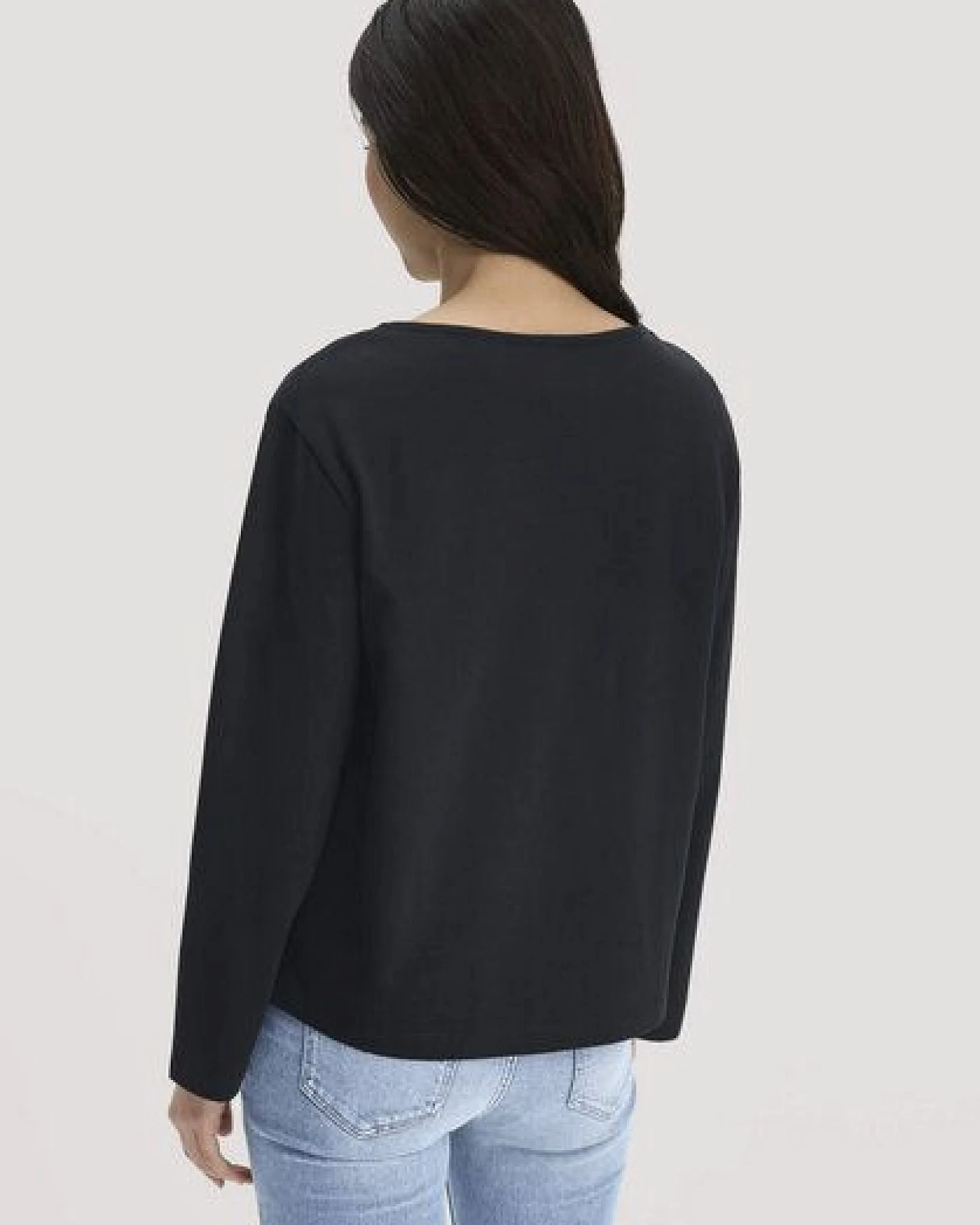 hessnatur Heavy Jersey Longsleeve Relaxed aus reiner Bio-Baumwolle – Ansicht 2
