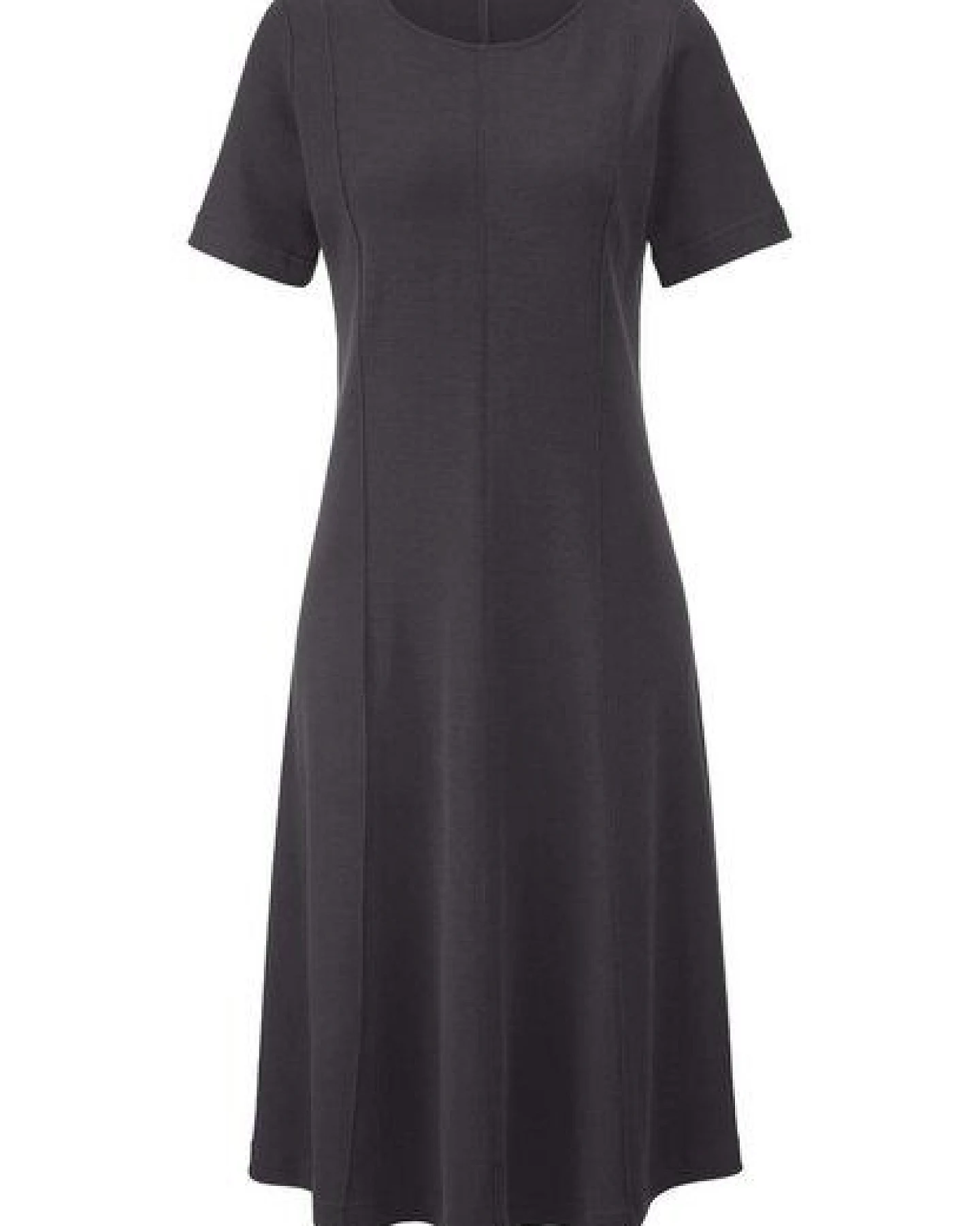 hessnatur Jersey Kleid Kniebedeckend Slim aus reiner Bio-Baumwolle – Ansicht 3