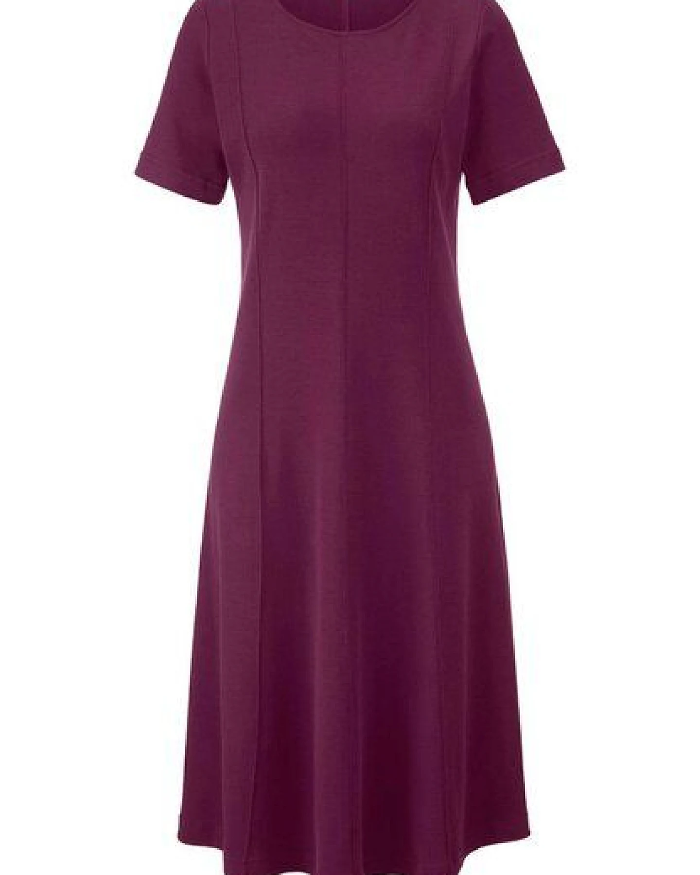 hessnatur Jersey Kleid Kniebedeckend Slim aus reiner Bio-Baumwolle – Ansicht 3