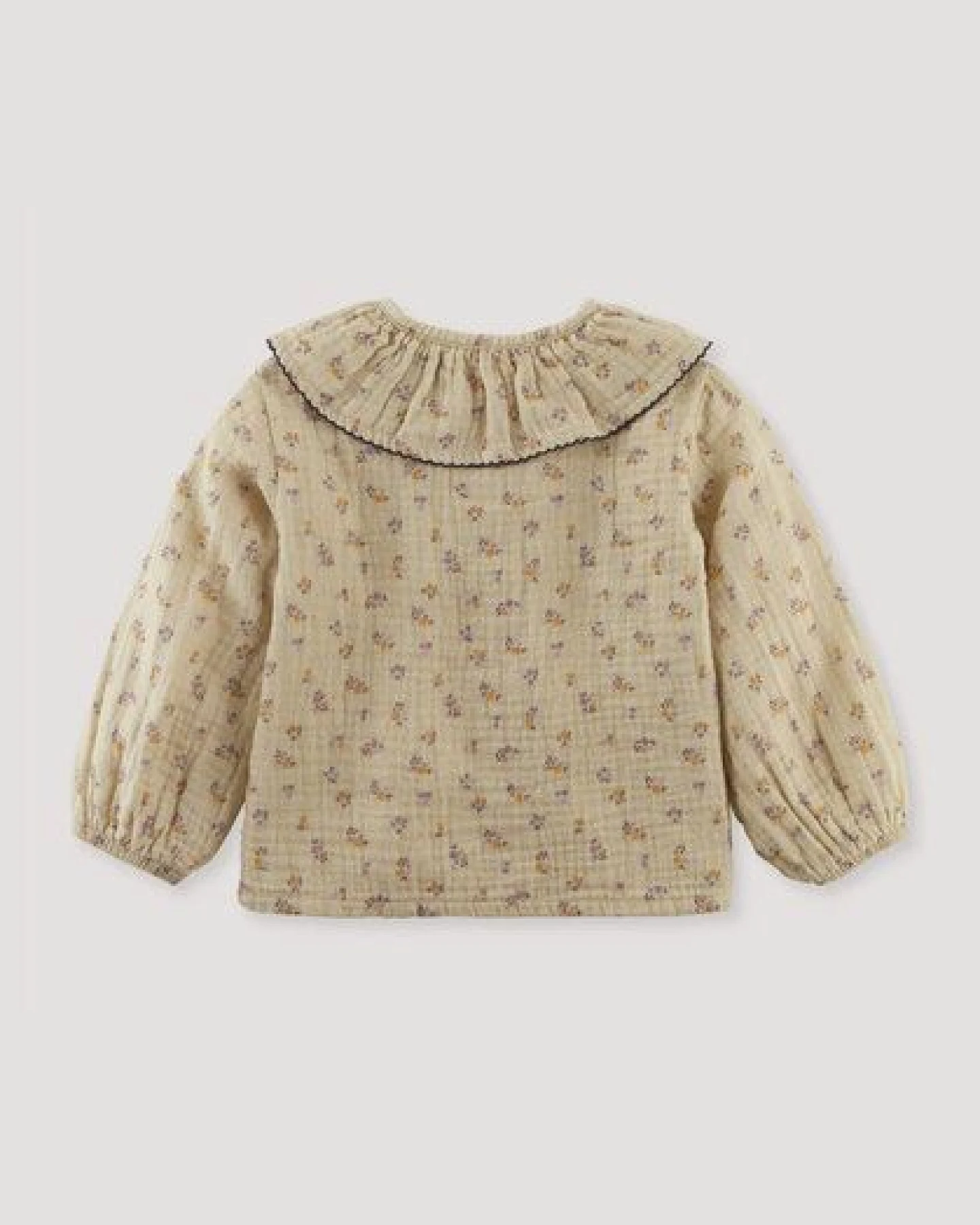 hessnatur Musselin Shirt Rüschkragen aus reiner Bio-Baumwolle – Ansicht 3
