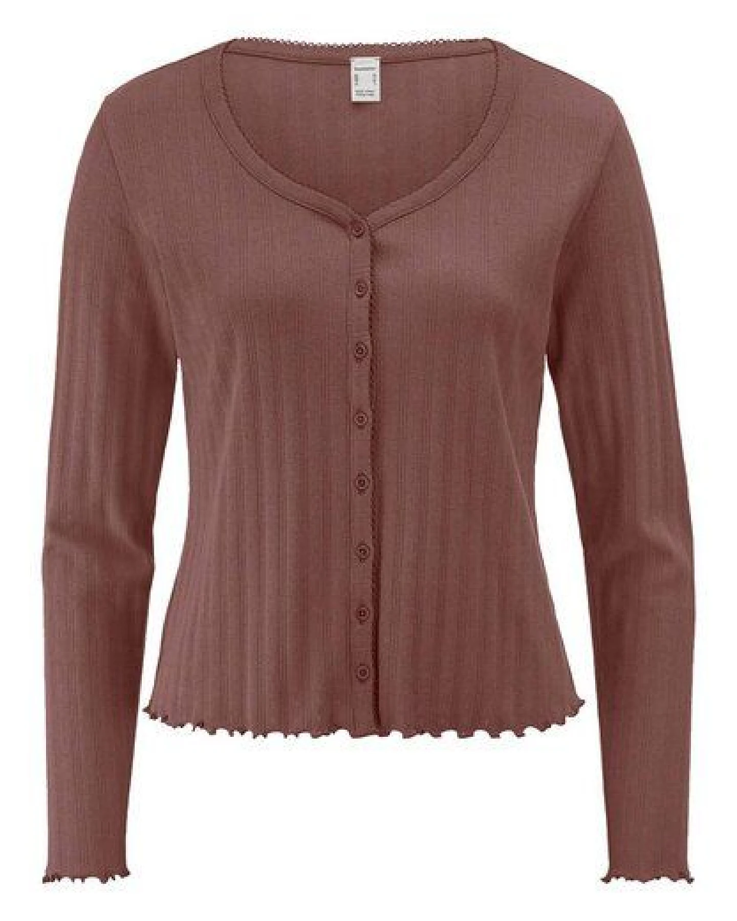 hessnatur Pointelle Cardigan PURE COTTON aus reiner Bio-Baumwolle – Ansicht 2