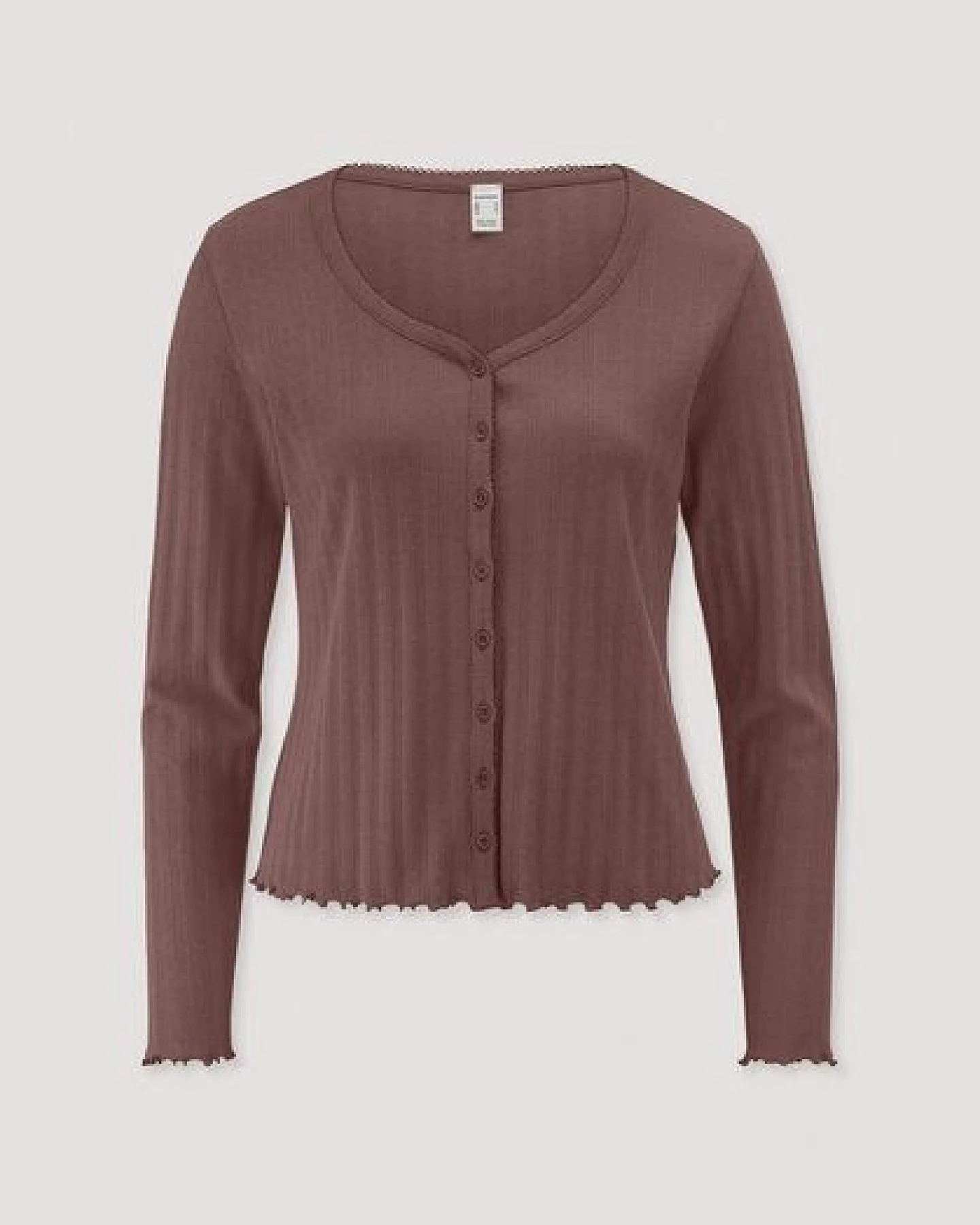 hessnatur Pointelle Cardigan PURE COTTON aus reiner Bio-Baumwolle – Ansicht 3
