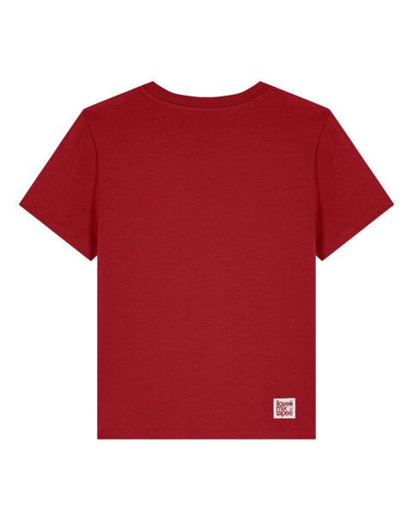 ilovemixtapes NO SMALL TALK Damen T-Shirt mit kleinem Brustprint und Rückendruck – Ansicht 3