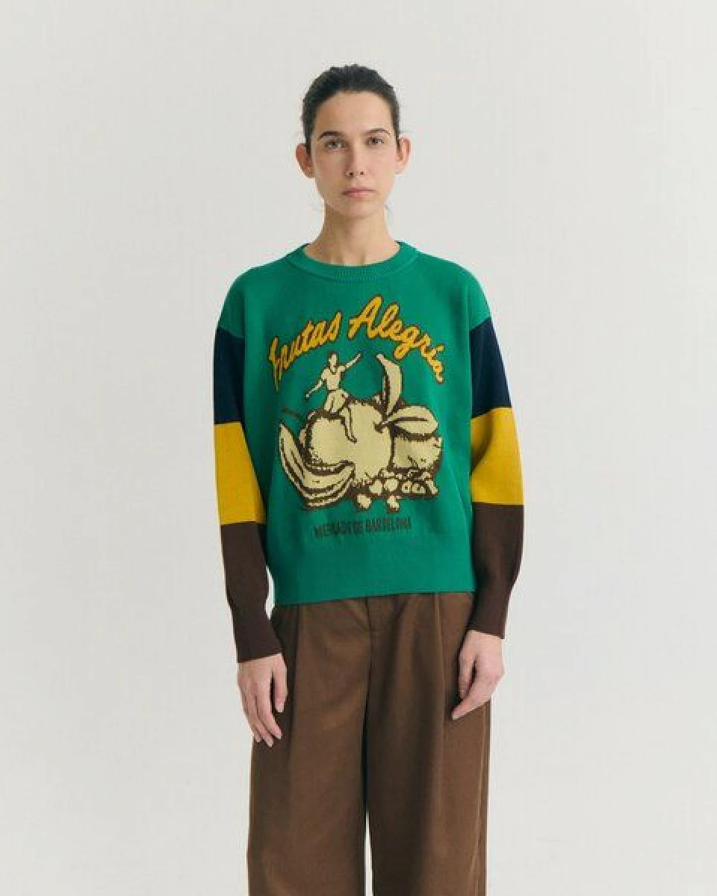 thinking mu Obst-Pullover im Retro-Look – Ansicht 2