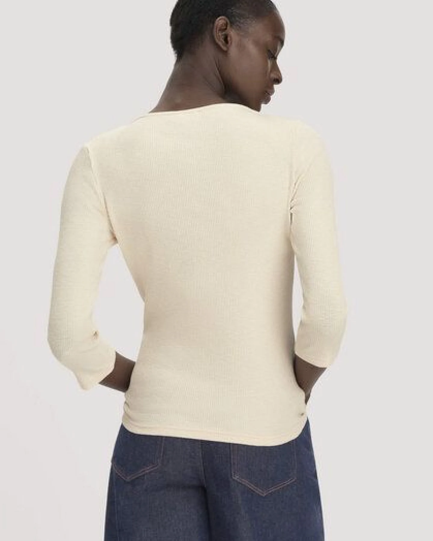 hessnatur Boatneck Shirt Slim aus Bio-Baumwolle – Ansicht 2