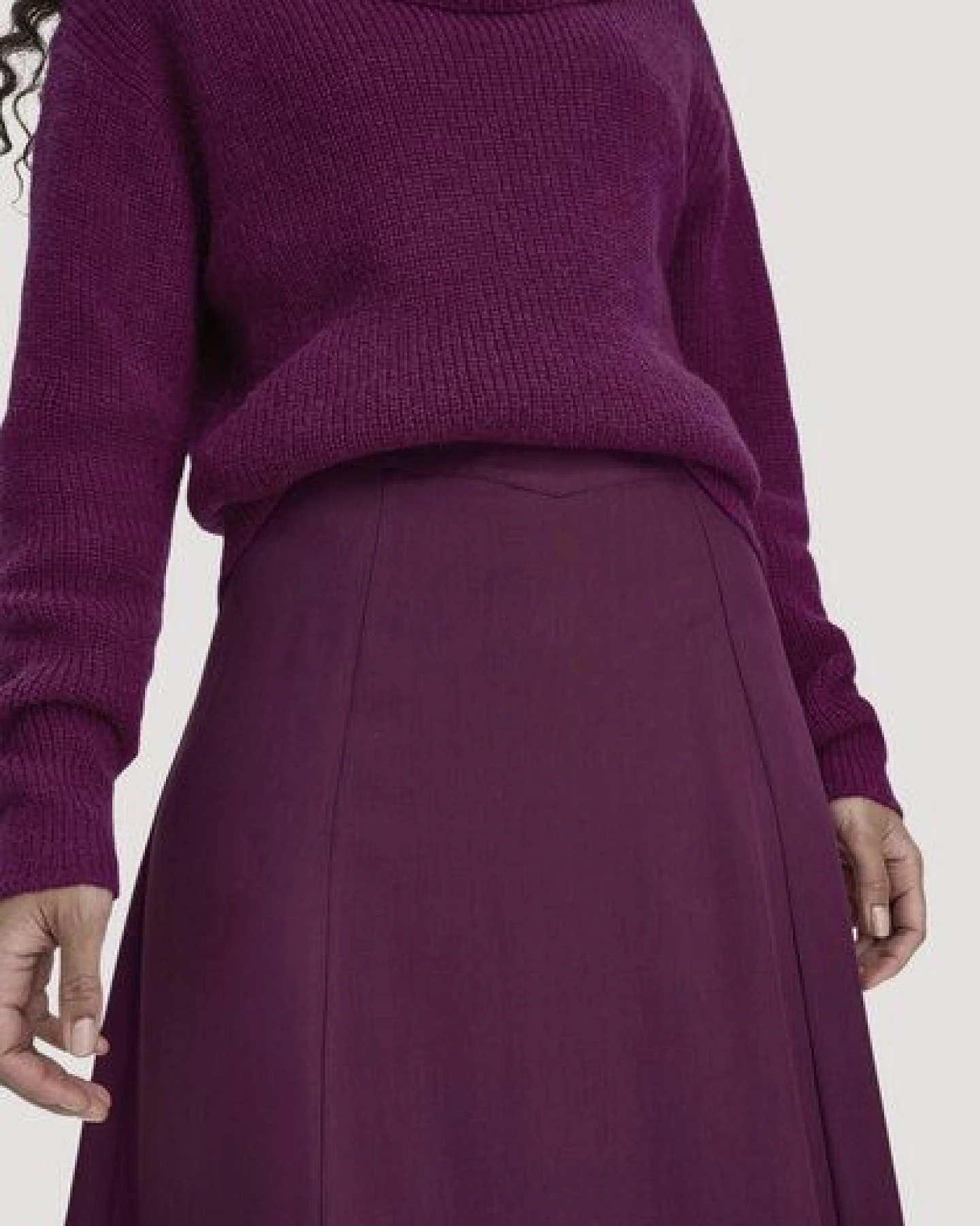 hessnatur Gewebe Rock Midi aus reiner TENCEL Lyocell – Ansicht 2