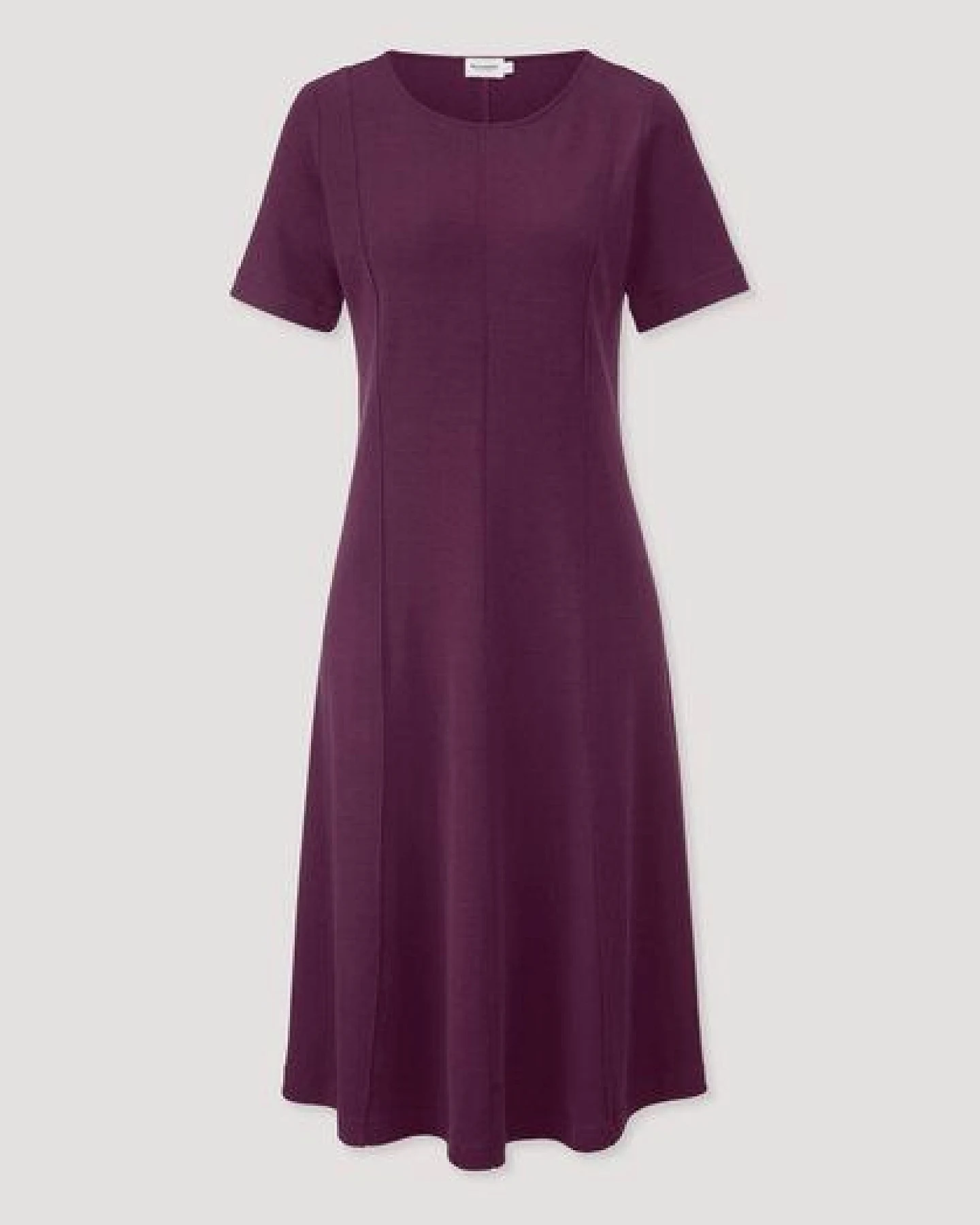 hessnatur Jersey Kleid Kniebedeckend Slim aus reiner Bio-Baumwolle – Ansicht 4