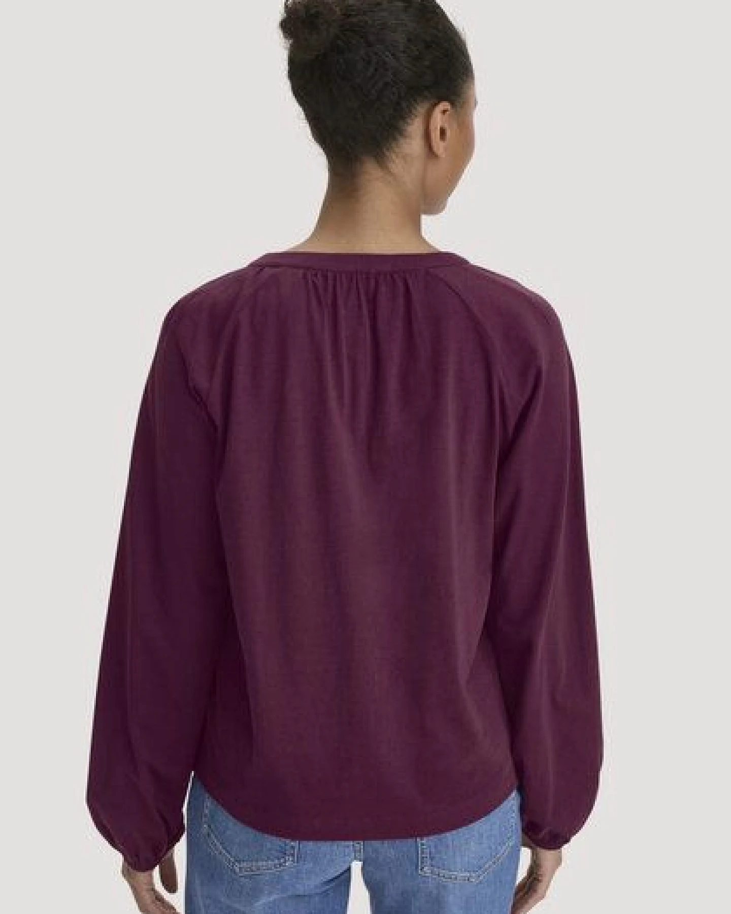hessnatur Jersey-Bluse Relaxed aus reiner Bio-Baumwolle – Ansicht 2