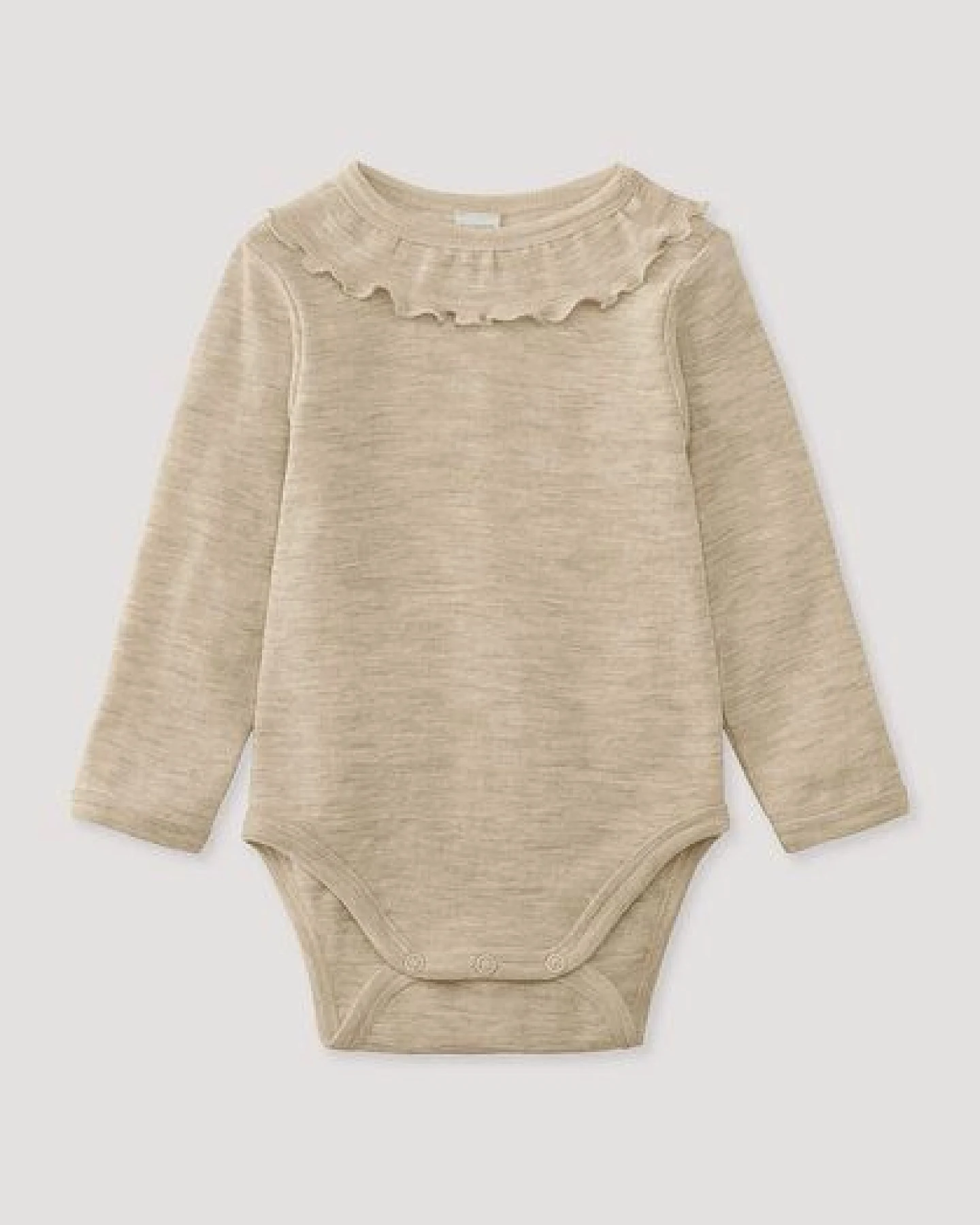 hessnatur Langarmbody Pointelle aus reiner Bio-Merinowolle – Ansicht 2