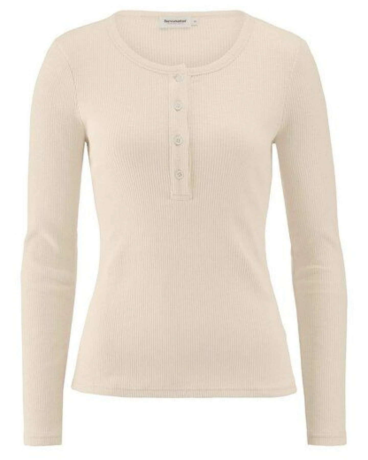 hessnatur Longsleeve Henley Slim aus Bio-Baumwolle – Ansicht 3