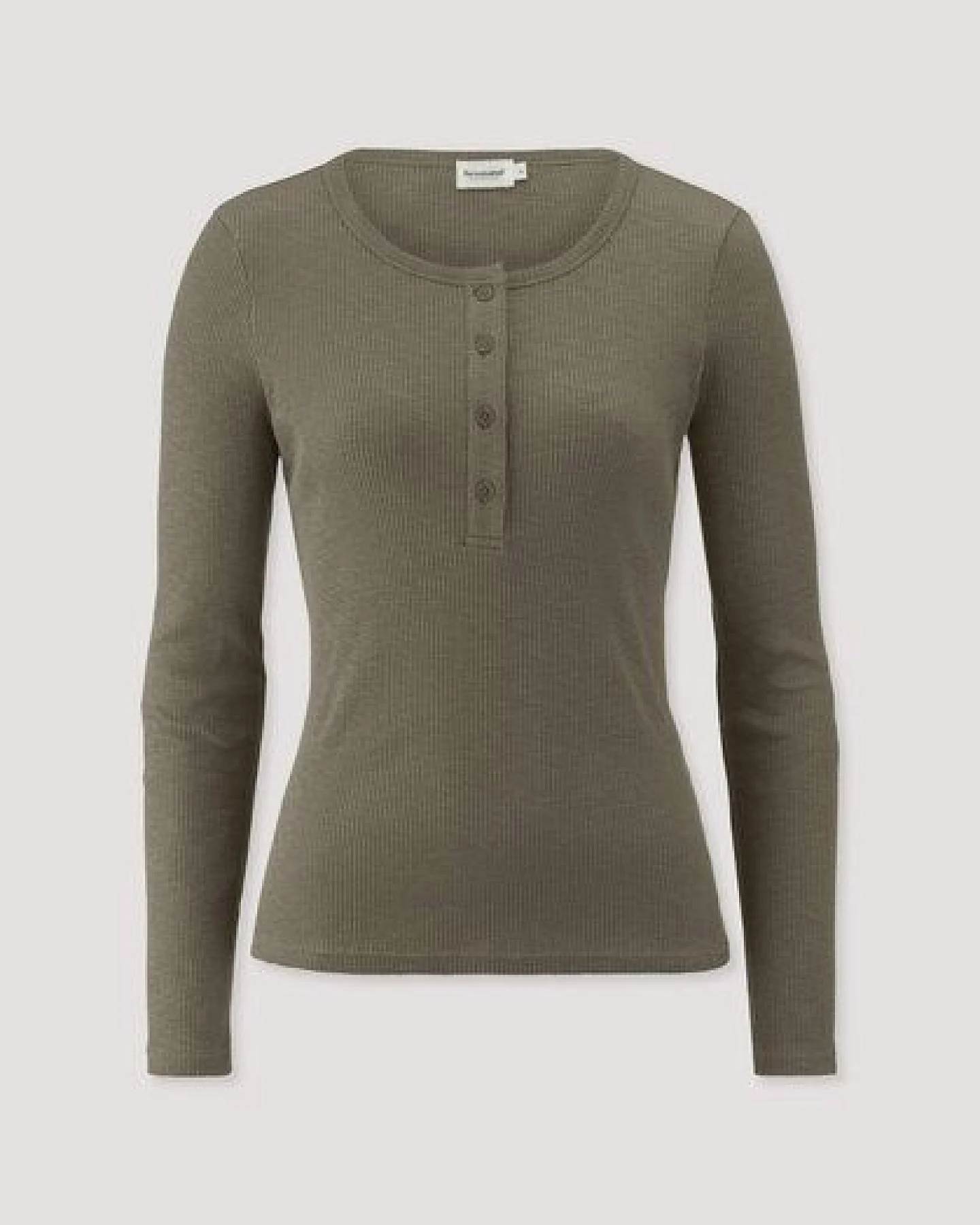 hessnatur Longsleeve Henley Slim aus Bio-Baumwolle – Ansicht 4