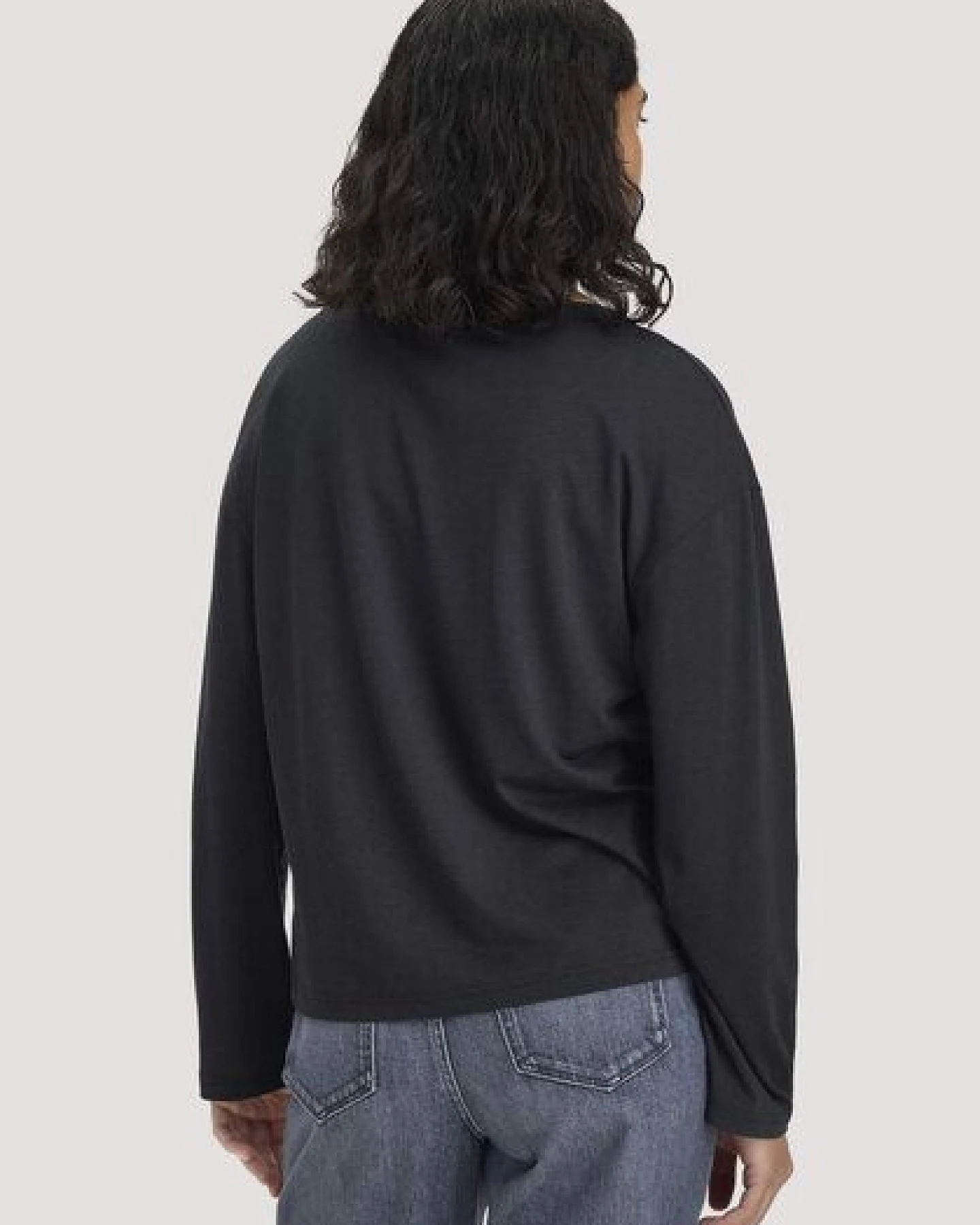 hessnatur Longsleeve Oversize aus TENCEL Lyocell und Bio-Baumwolle – Ansicht 2