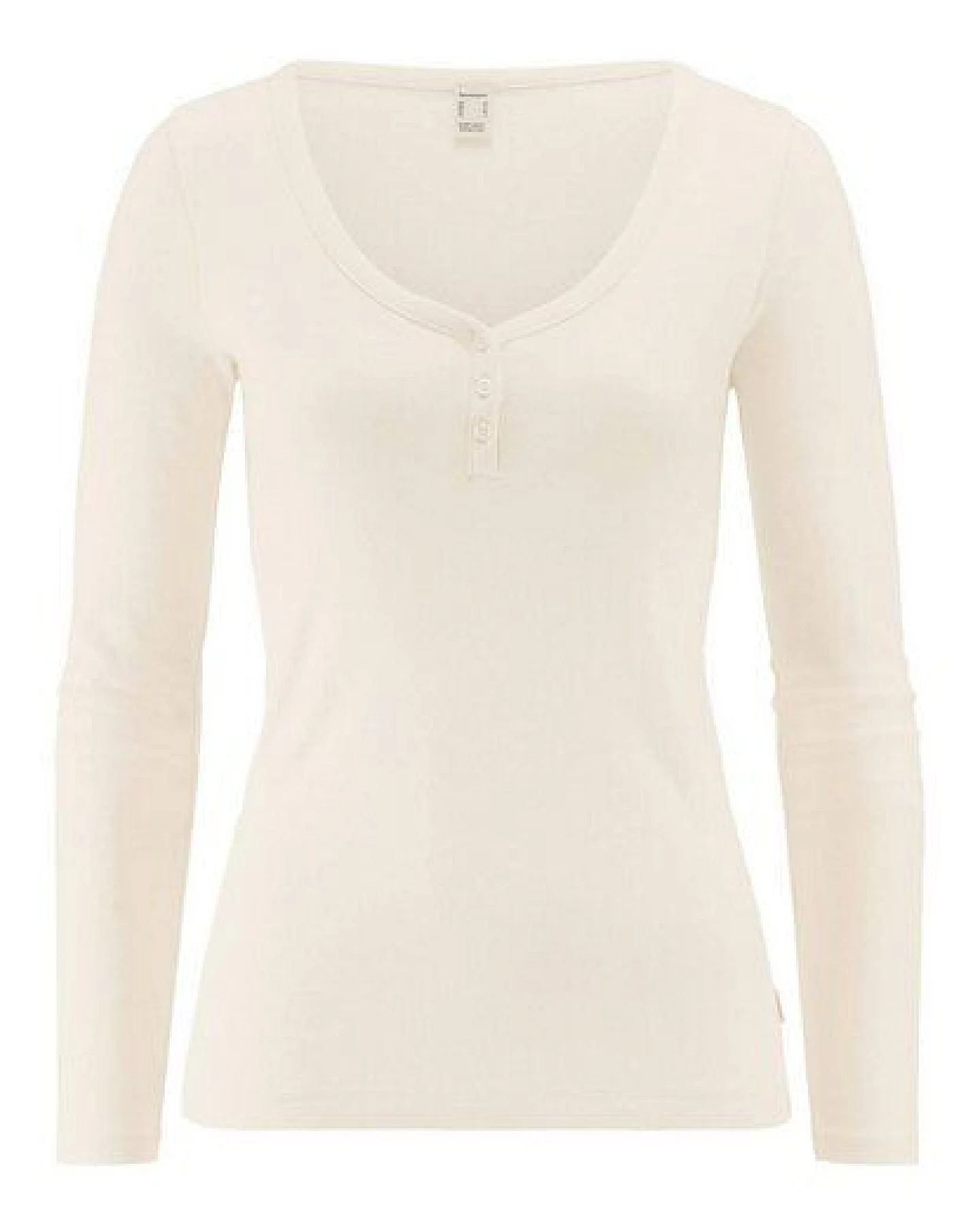 hessnatur Longsleeve V-Neck PURE NATUREaus reiner Bio-Baumwolle – Ansicht 2