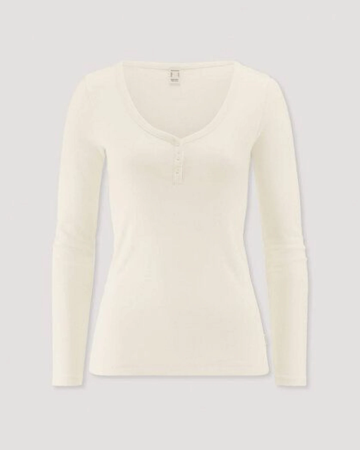 hessnatur Longsleeve V-Neck PURE NATUREaus reiner Bio-Baumwolle – Ansicht 3