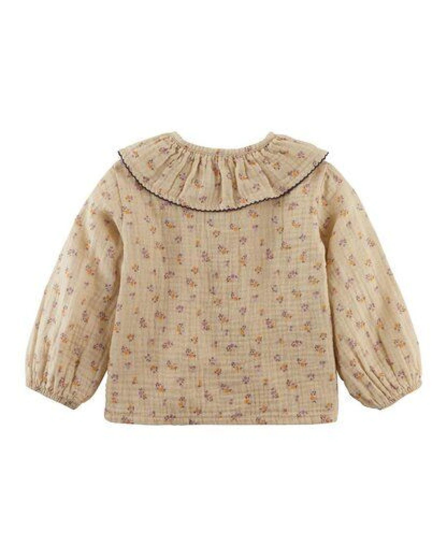 hessnatur Musselin Shirt Rüschkragen aus reiner Bio-Baumwolle – Ansicht 4