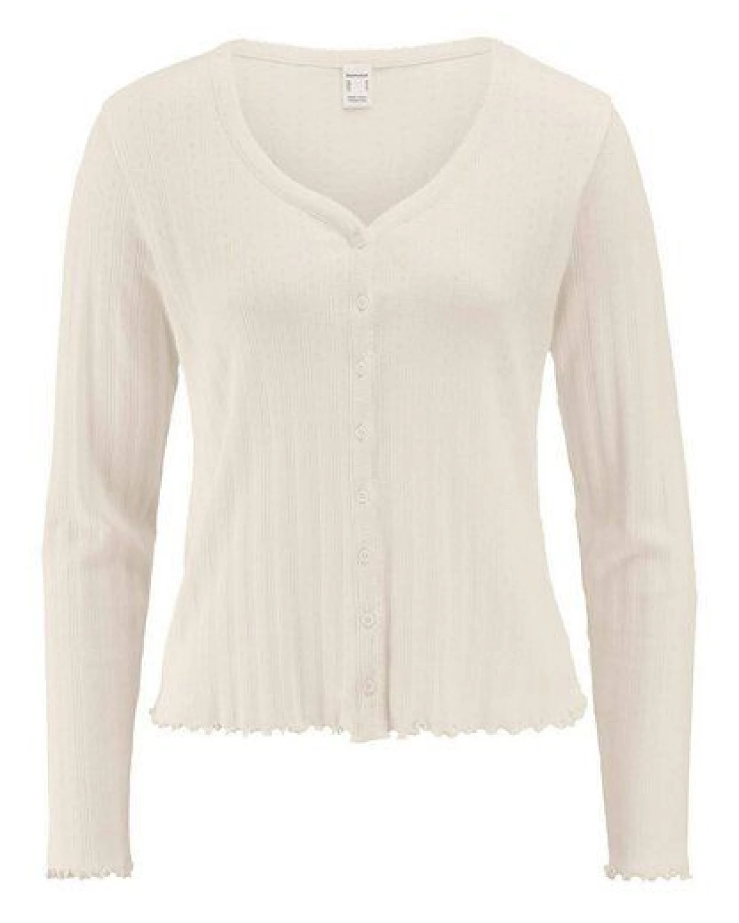 hessnatur Pointelle Cardigan PURE COTTON aus reiner Bio-Baumwolle – Ansicht 2