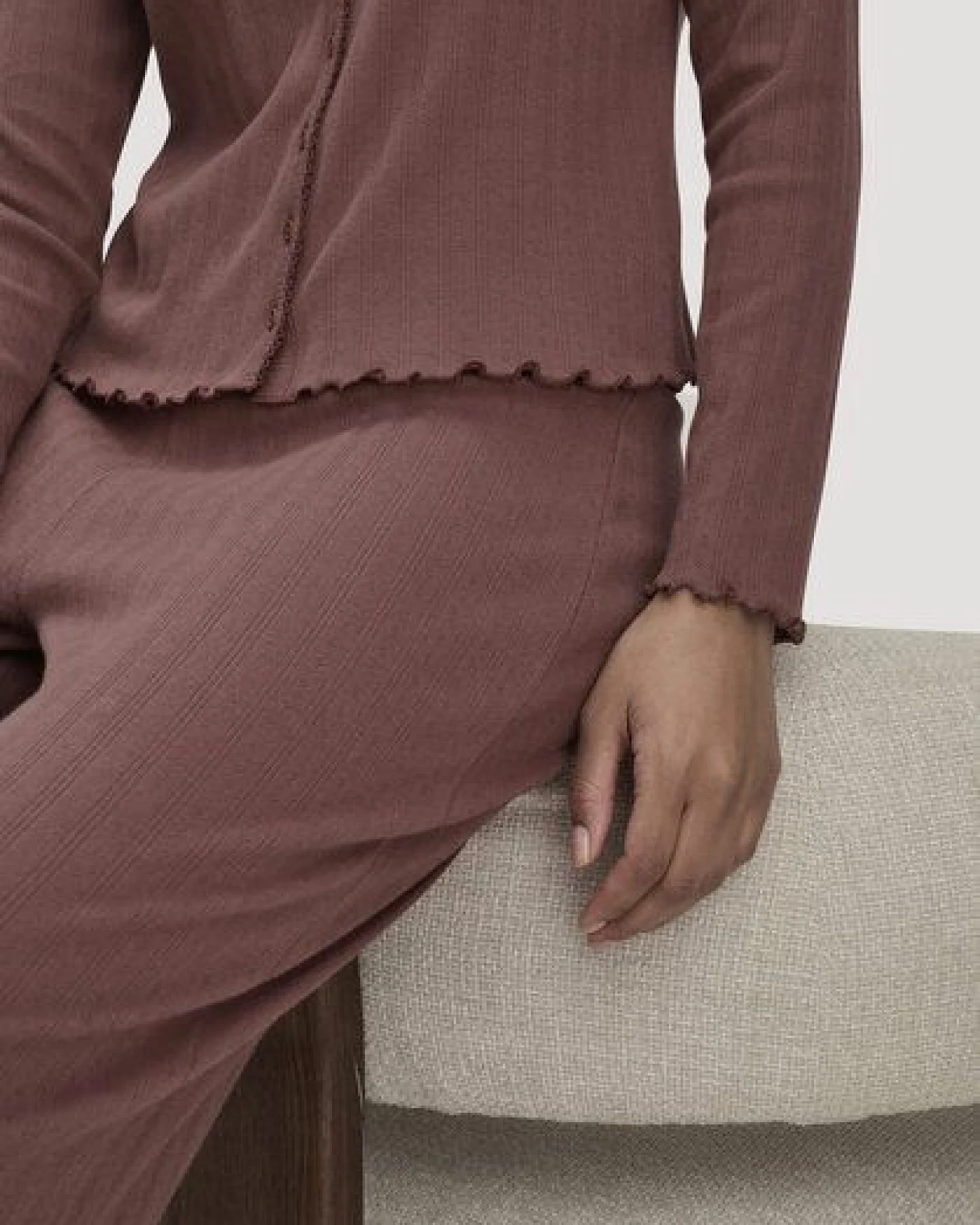 hessnatur Pointelle Cardigan PURE COTTON aus reiner Bio-Baumwolle – Ansicht 4