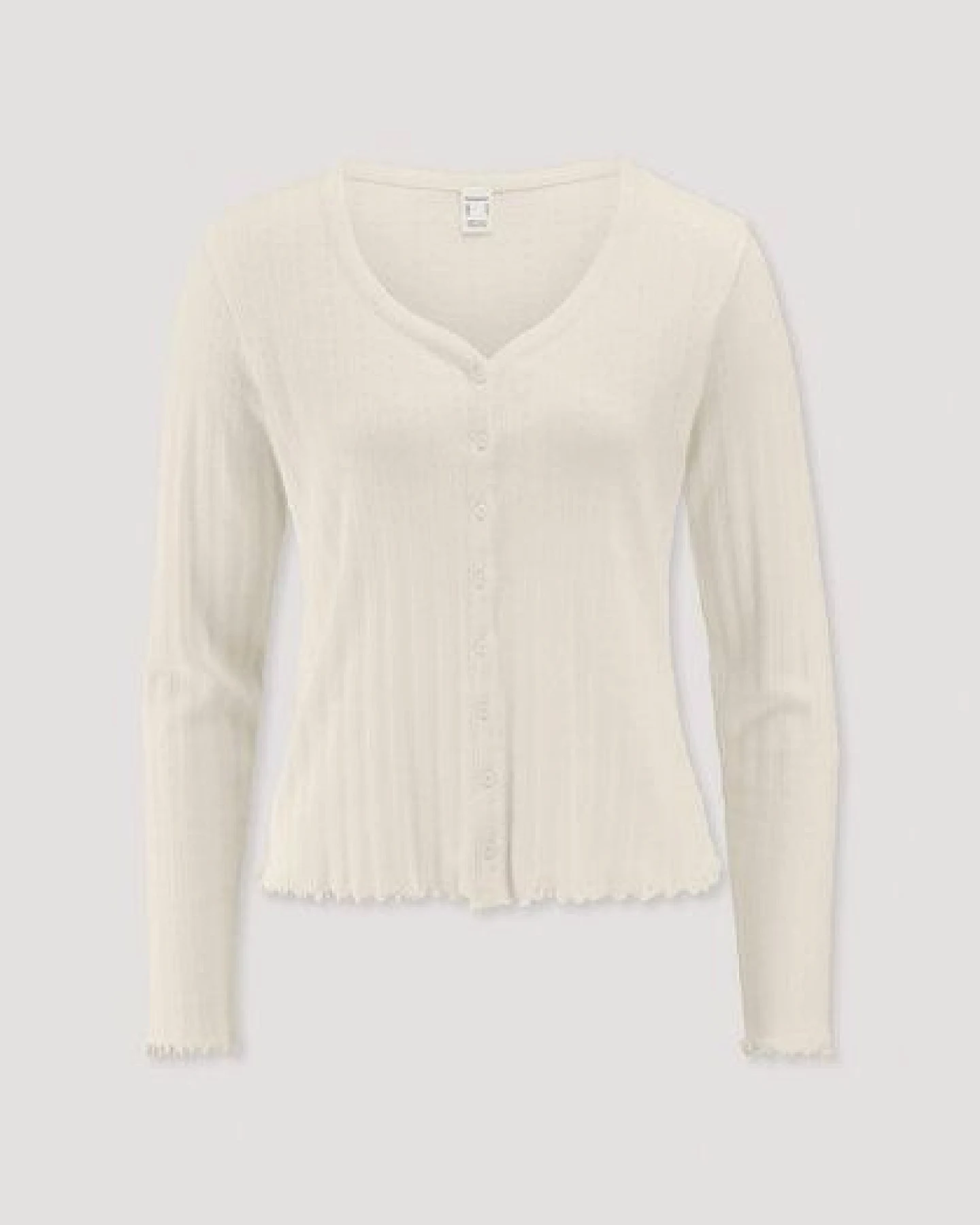 hessnatur Pointelle Cardigan PURE COTTON aus reiner Bio-Baumwolle – Ansicht 3