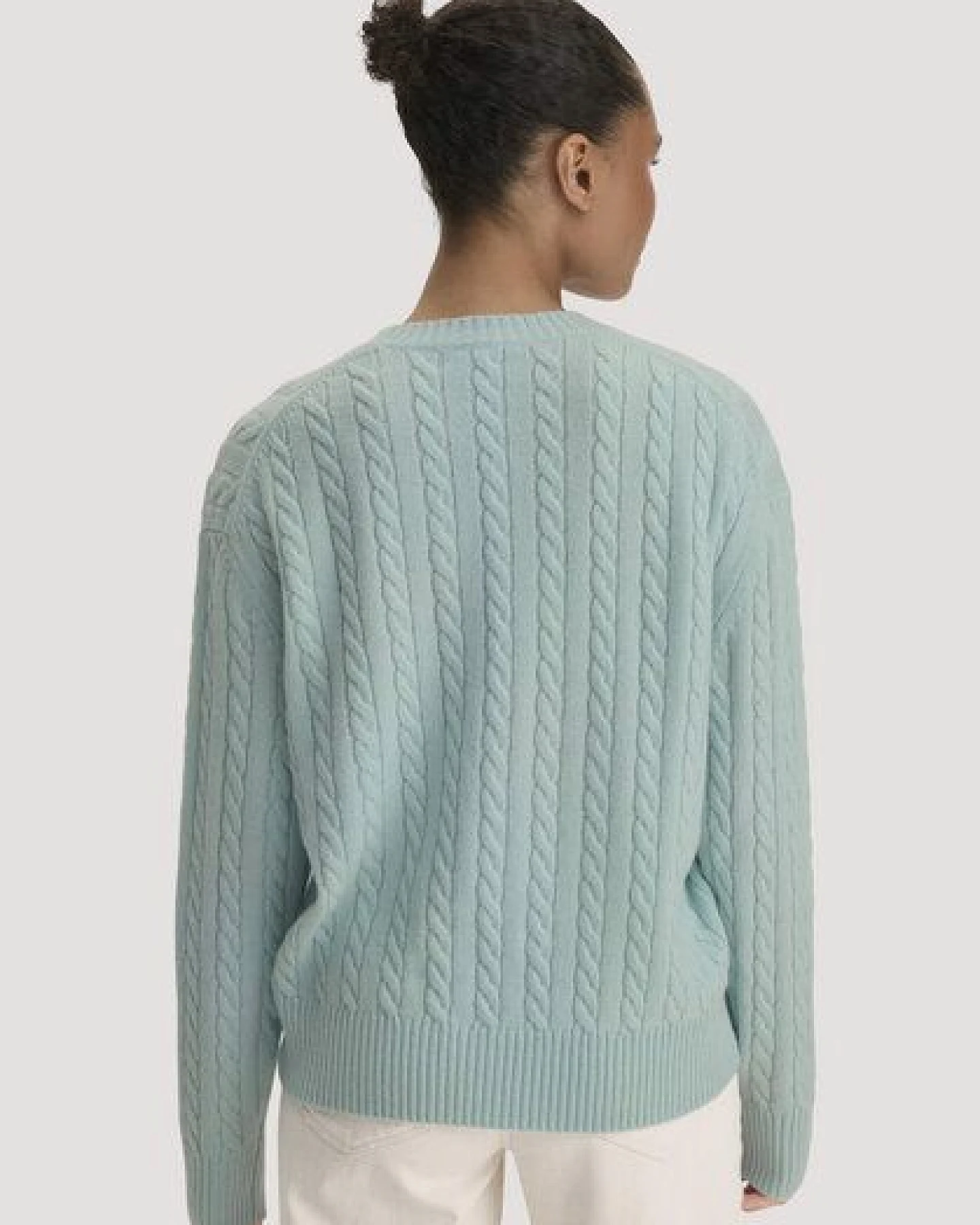 hessnatur Pullover Oversize aus Bio-Schurwolle mit Cashmere – Ansicht 2