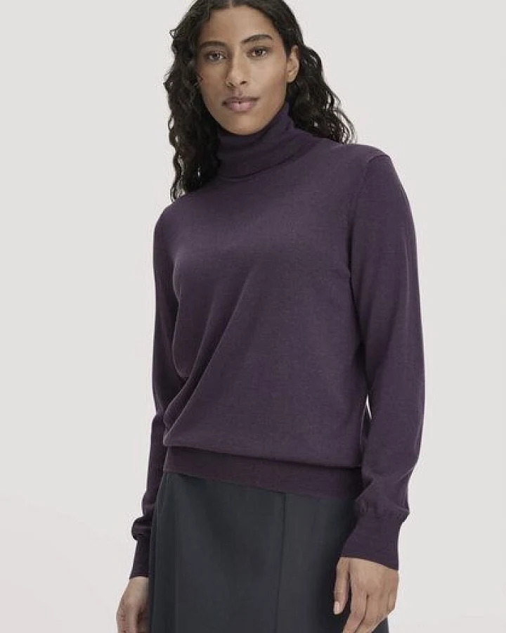 hessnatur Rollkragenpullover Relaxed aus reiner Bio-Merinowolle