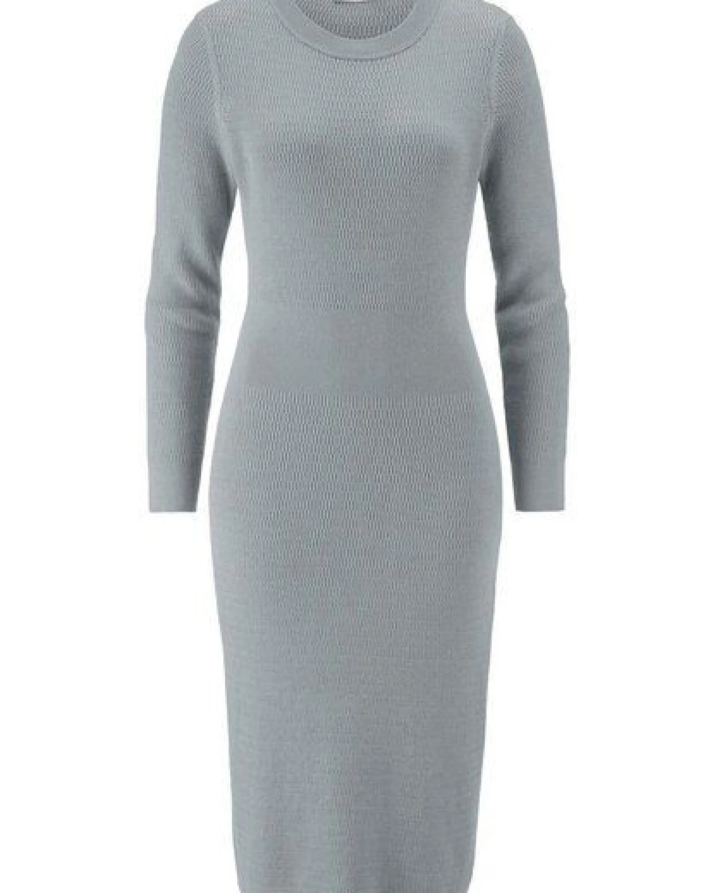 hessnatur Strick Kleid Regular aus Bio-Baumwolle mit Bio-Merinowolle – Ansicht 3