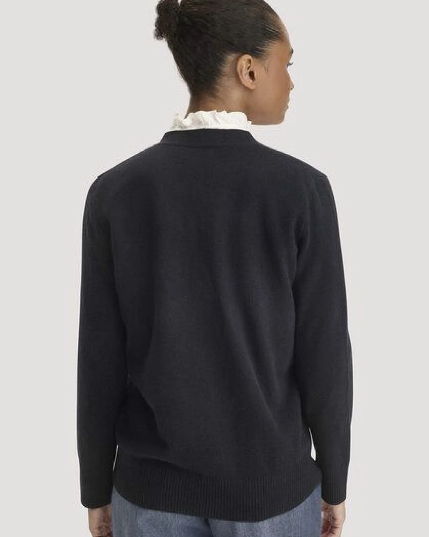 hessnatur Strickjacke Relaxed aus Bio-Schurwolle mit Cashmere – Ansicht 2