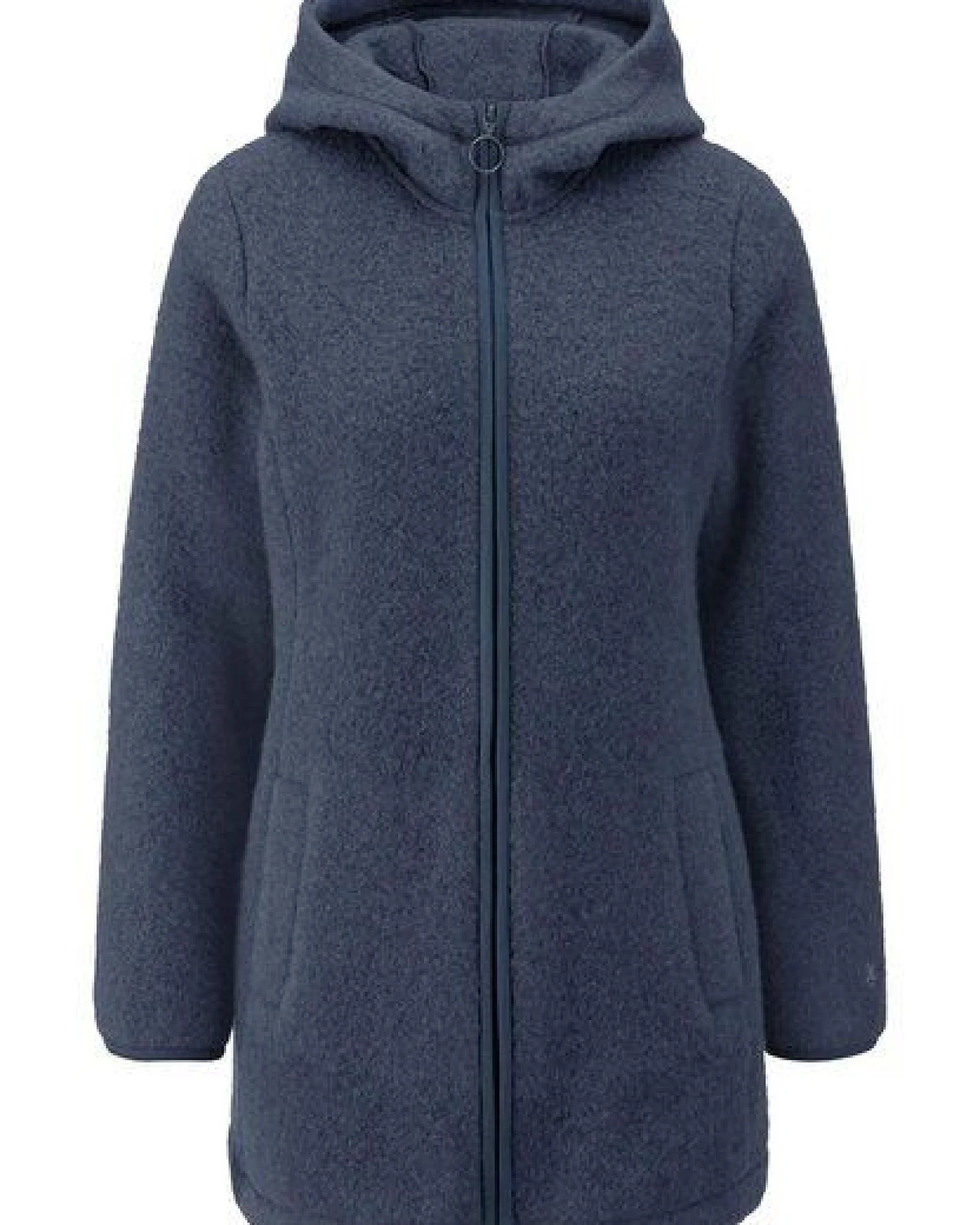 hessnatur Wollfleece-Jacke mit Kapuze Regular aus reiner Bio-Merinowolle – Ansicht 3