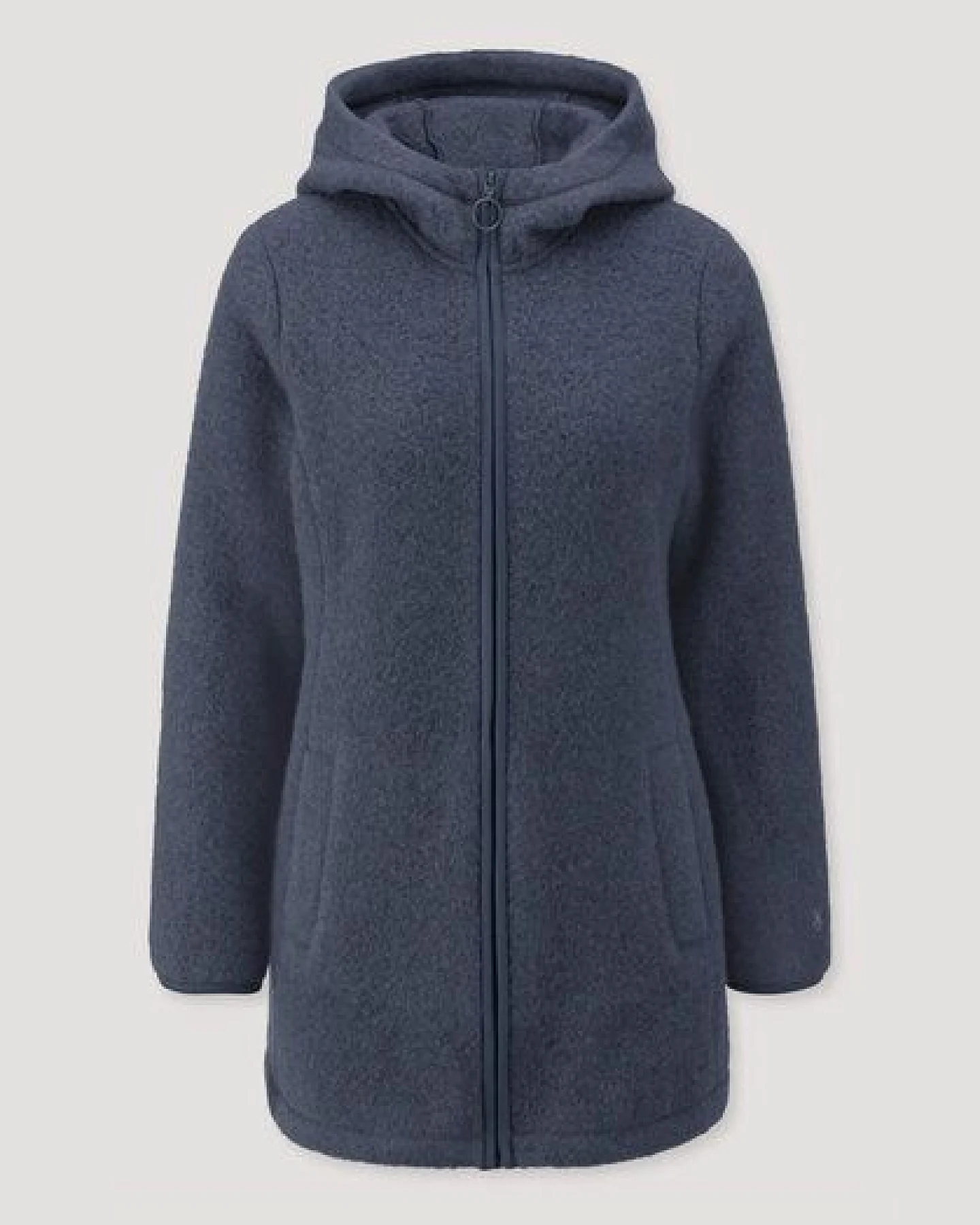 hessnatur Wollfleece-Jacke mit Kapuze Regular aus reiner Bio-Merinowolle – Ansicht 4