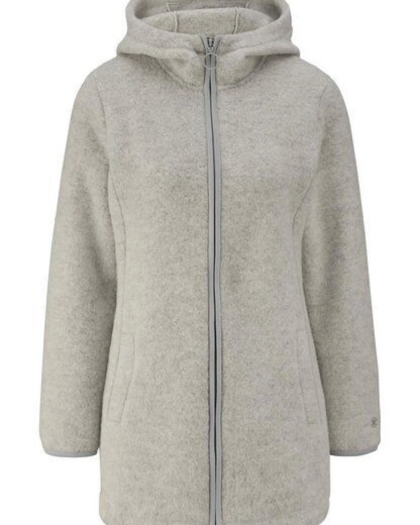 hessnatur Wollfleece-Jacke mit Kapuze Regular aus reiner Bio-Merinowolle – Ansicht 3
