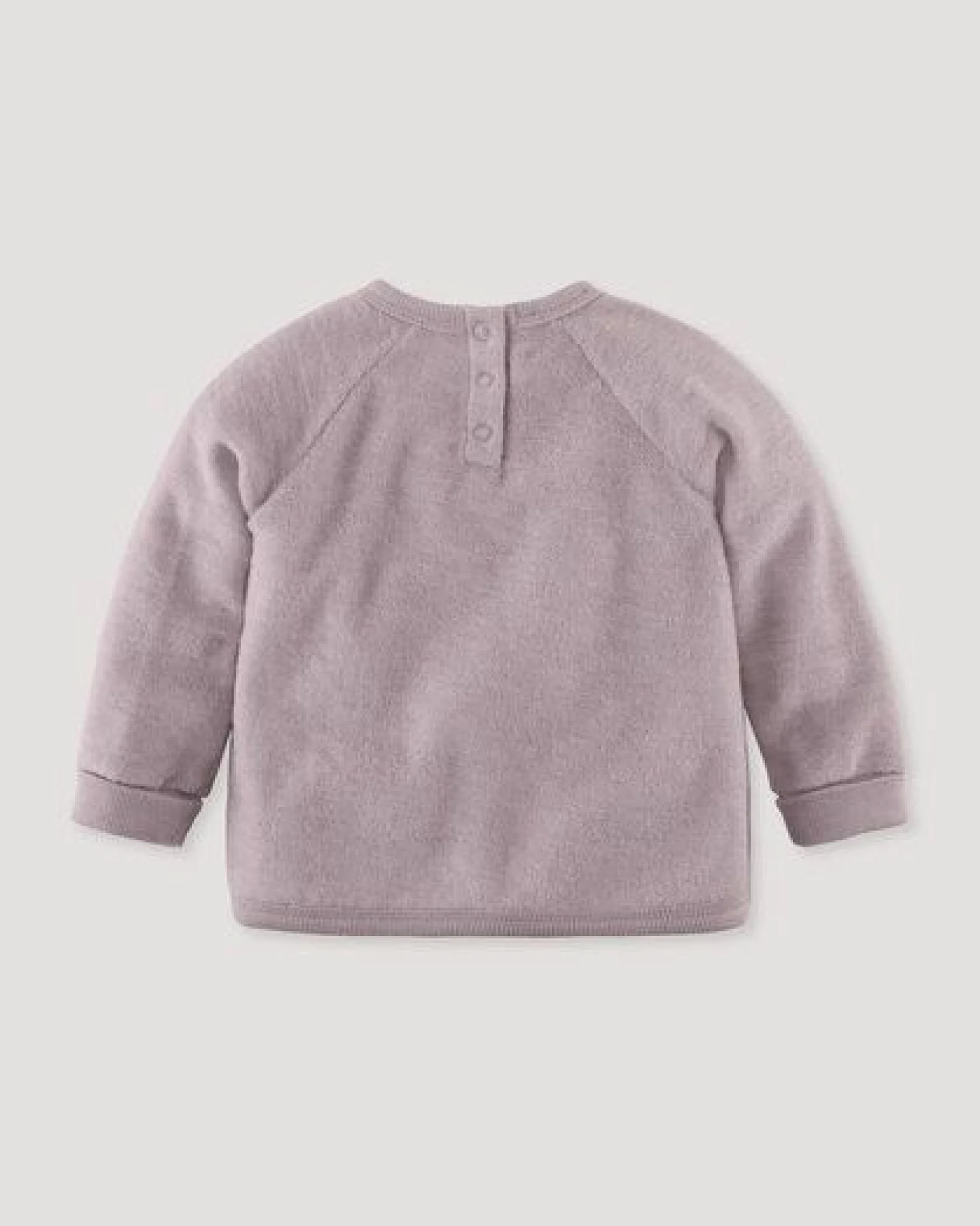 hessnatur Wollfrottee Sweatshirt Raglan aus reiner Bio-Merinowolle – Ansicht 3