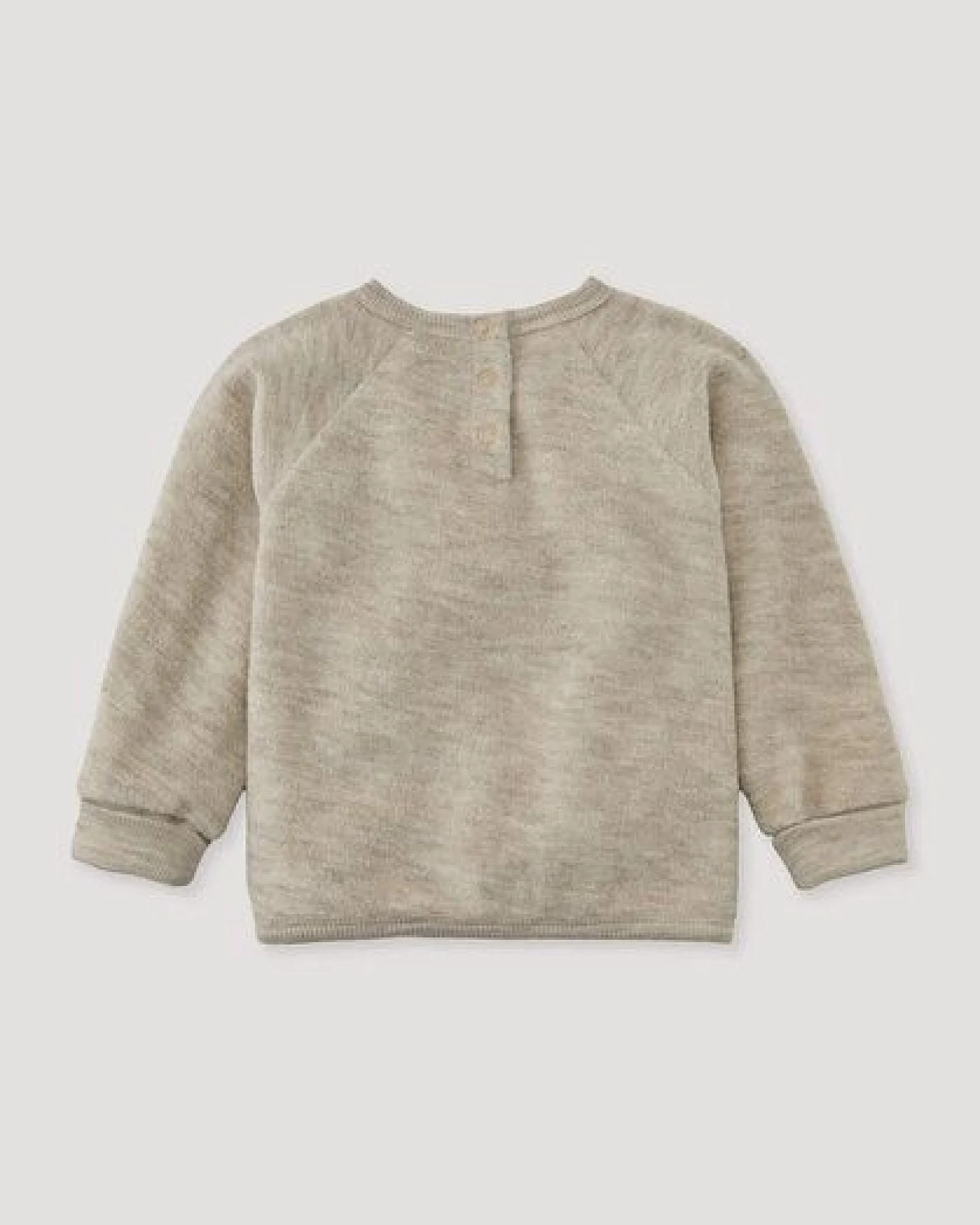 hessnatur Wollfrottee Sweatshirt Raglan aus reiner Bio-Merinowolle – Ansicht 3