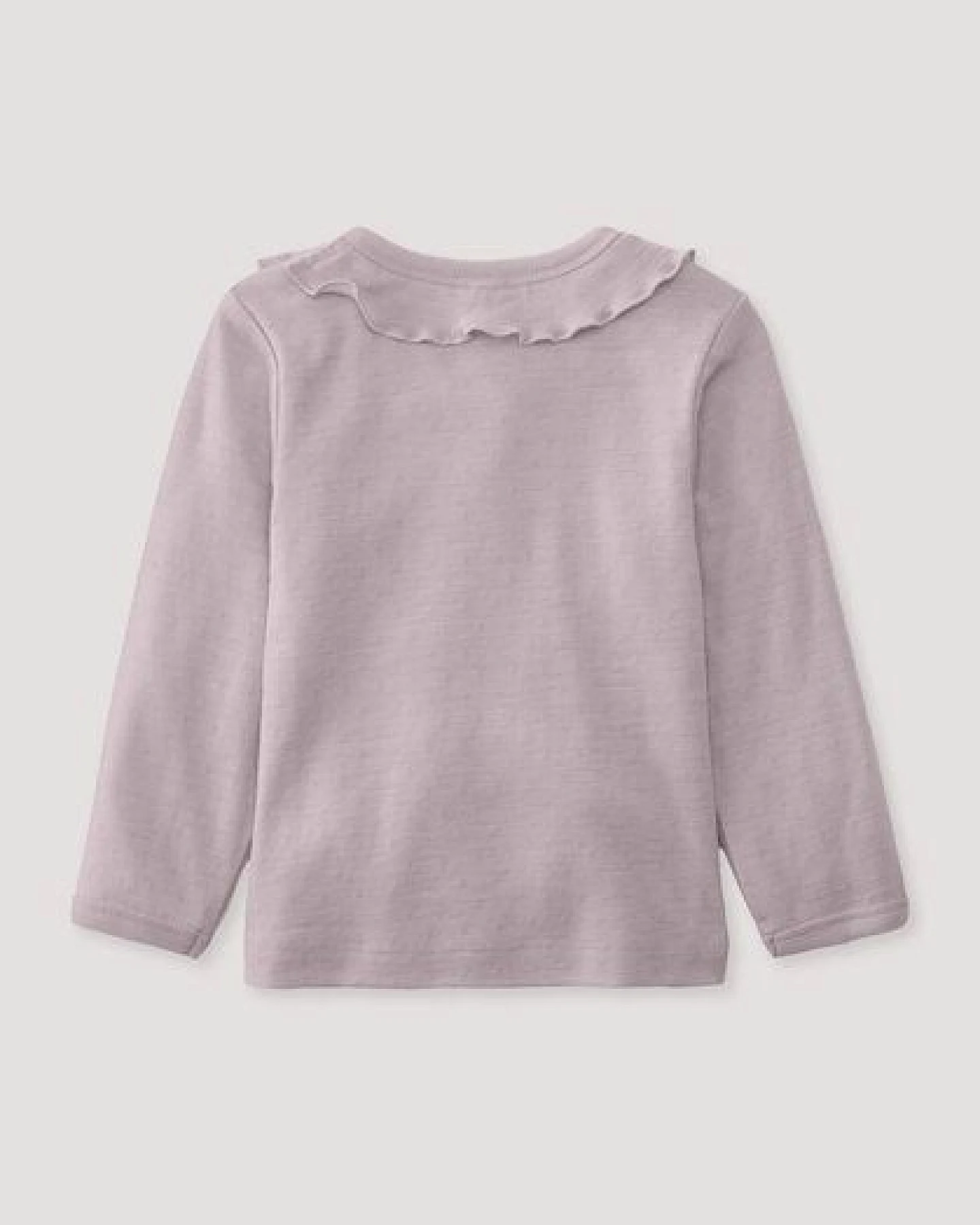 hessnatur Langarmshirt Pointelle aus reiner Bio-Merinowolle – Ansicht 3