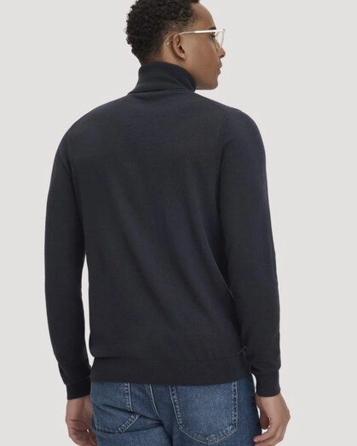 hessnatur Rollkragenpullover Regular aus reiner Bio-Merinowolle – Ansicht 2