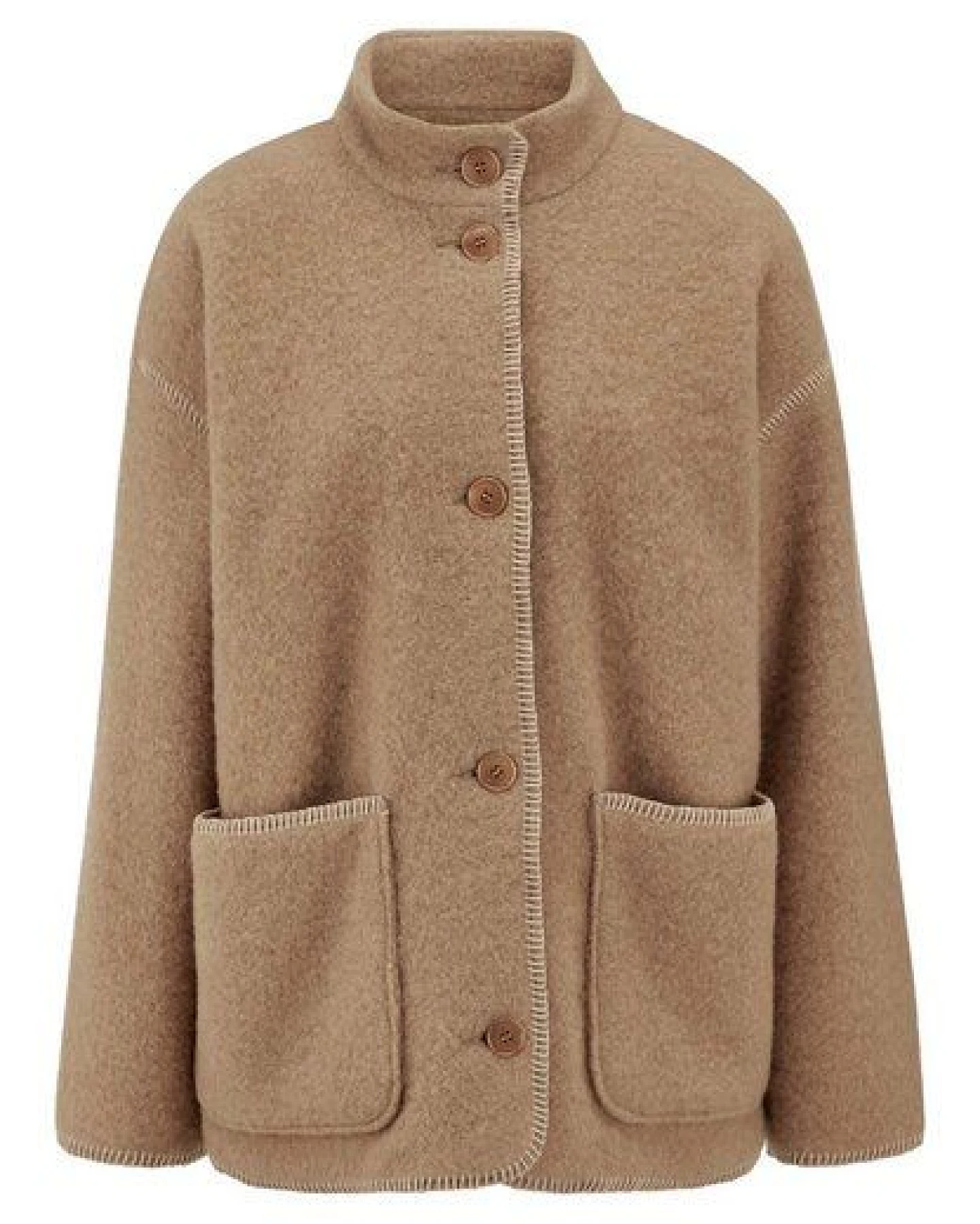 hessnatur Wollfleece Jacke Boho Oversize aus reiner Bio-Merinowolle – Ansicht 3