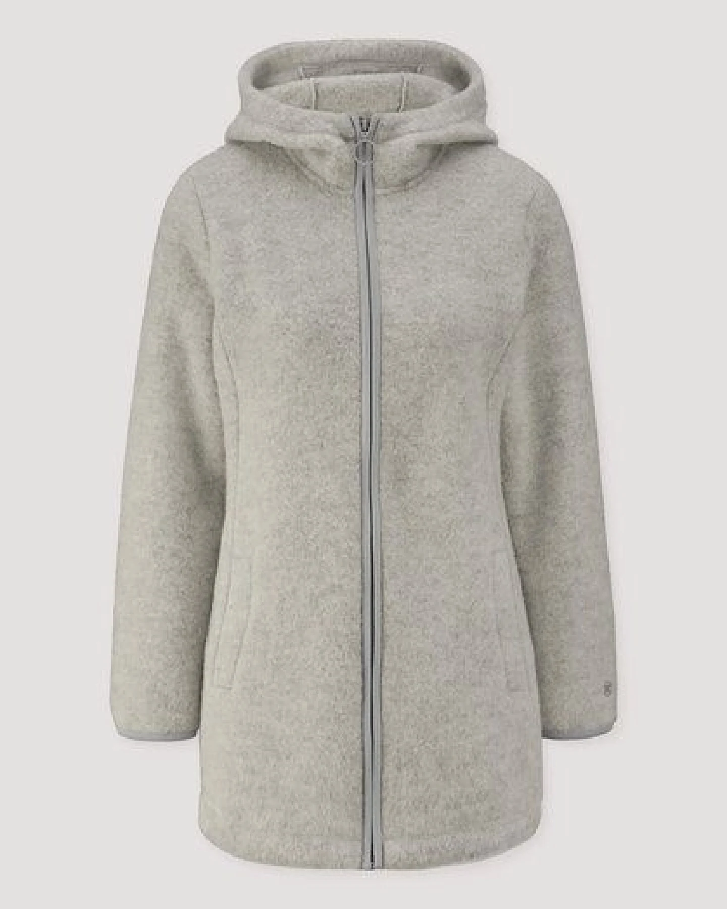 hessnatur Wollfleece-Jacke mit Kapuze Regular aus reiner Bio-Merinowolle – Ansicht 4