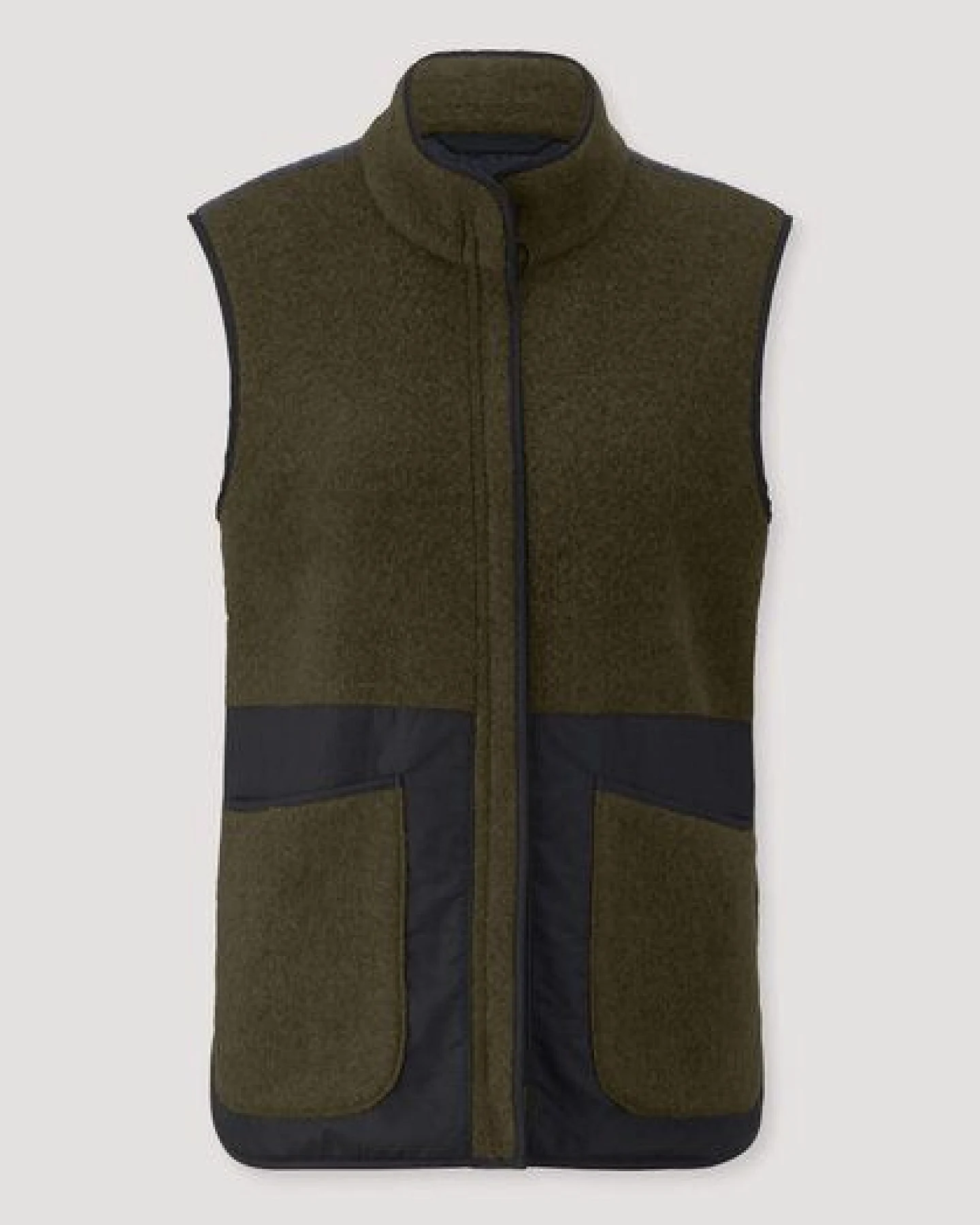hessnatur Wollfleece-Weste Patch Regular aus Bio-Merinowolle – Ansicht 4