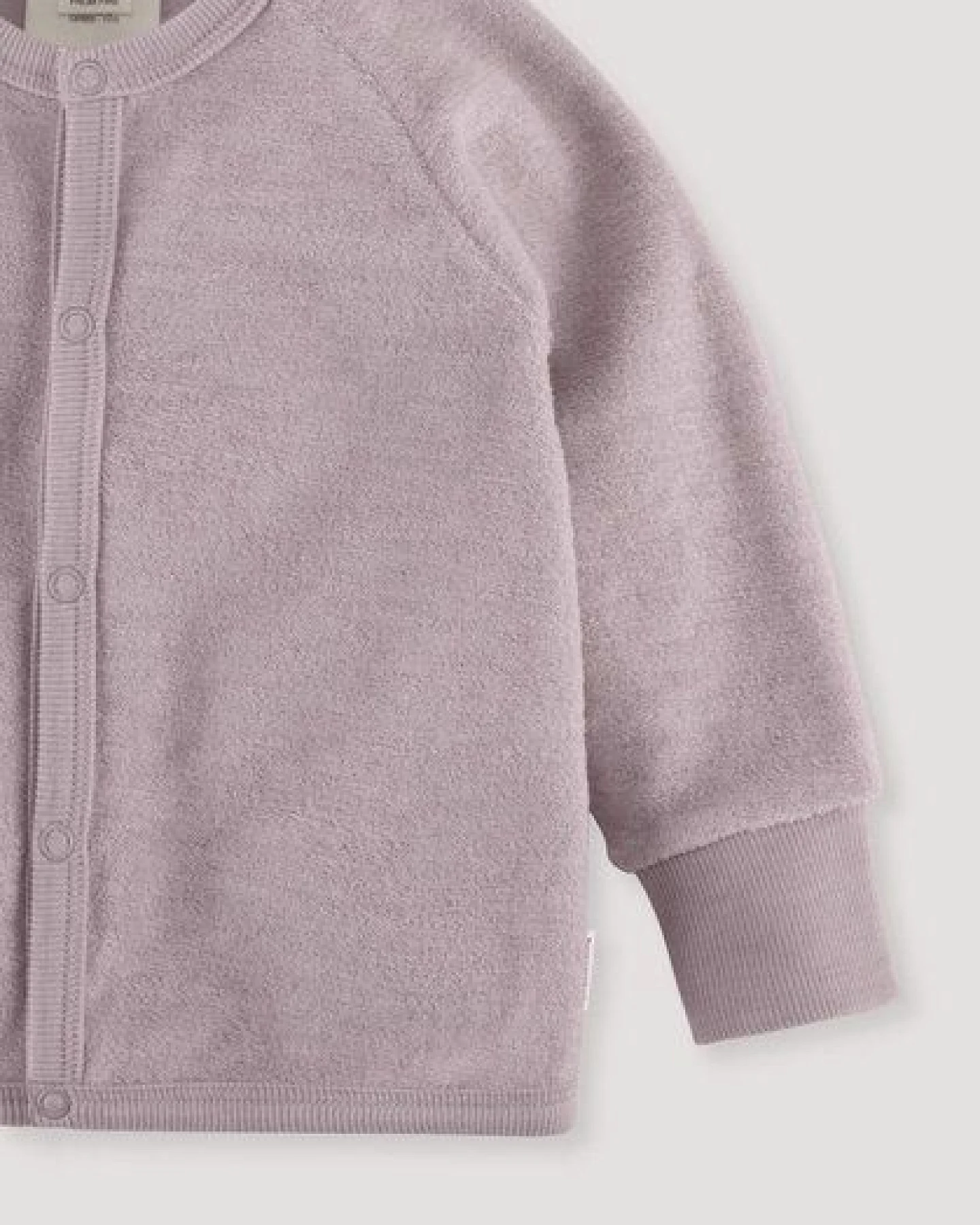 hessnatur Wollfrottee Jacke aus reiner Bio-Merinowolle – Ansicht 4